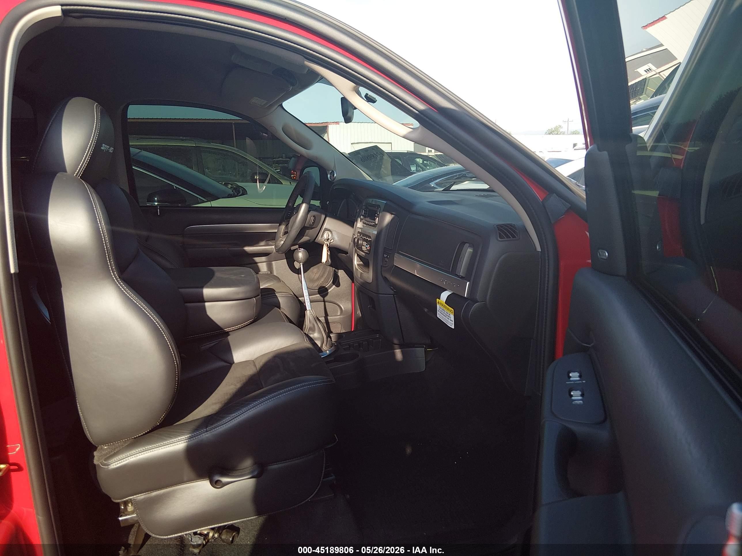 2004 Dodge Ram 1500 Srt-10 Red vin: 3D7HA16H04G235282