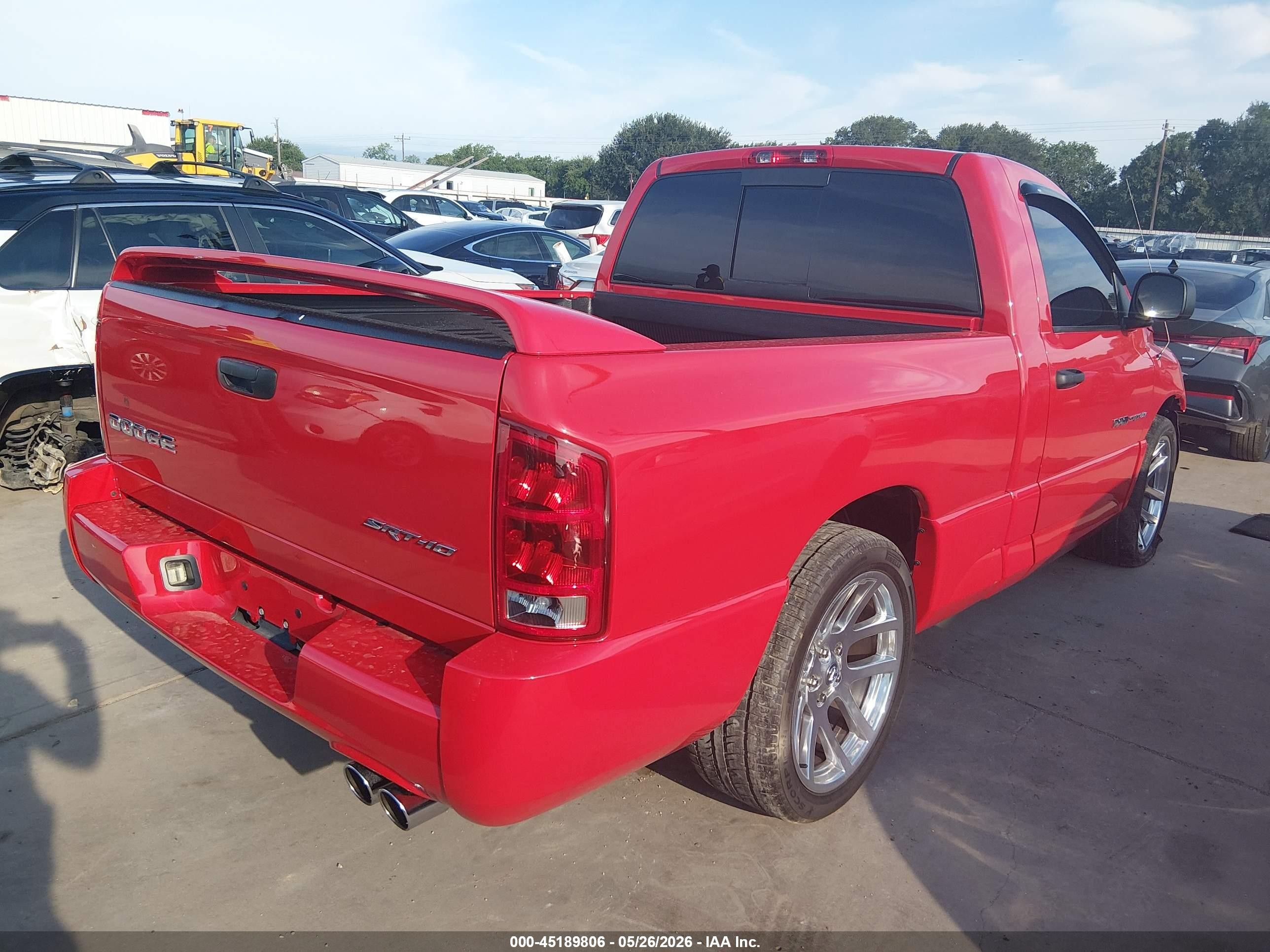2004 Dodge Ram 1500 Srt-10 Red vin: 3D7HA16H04G235282