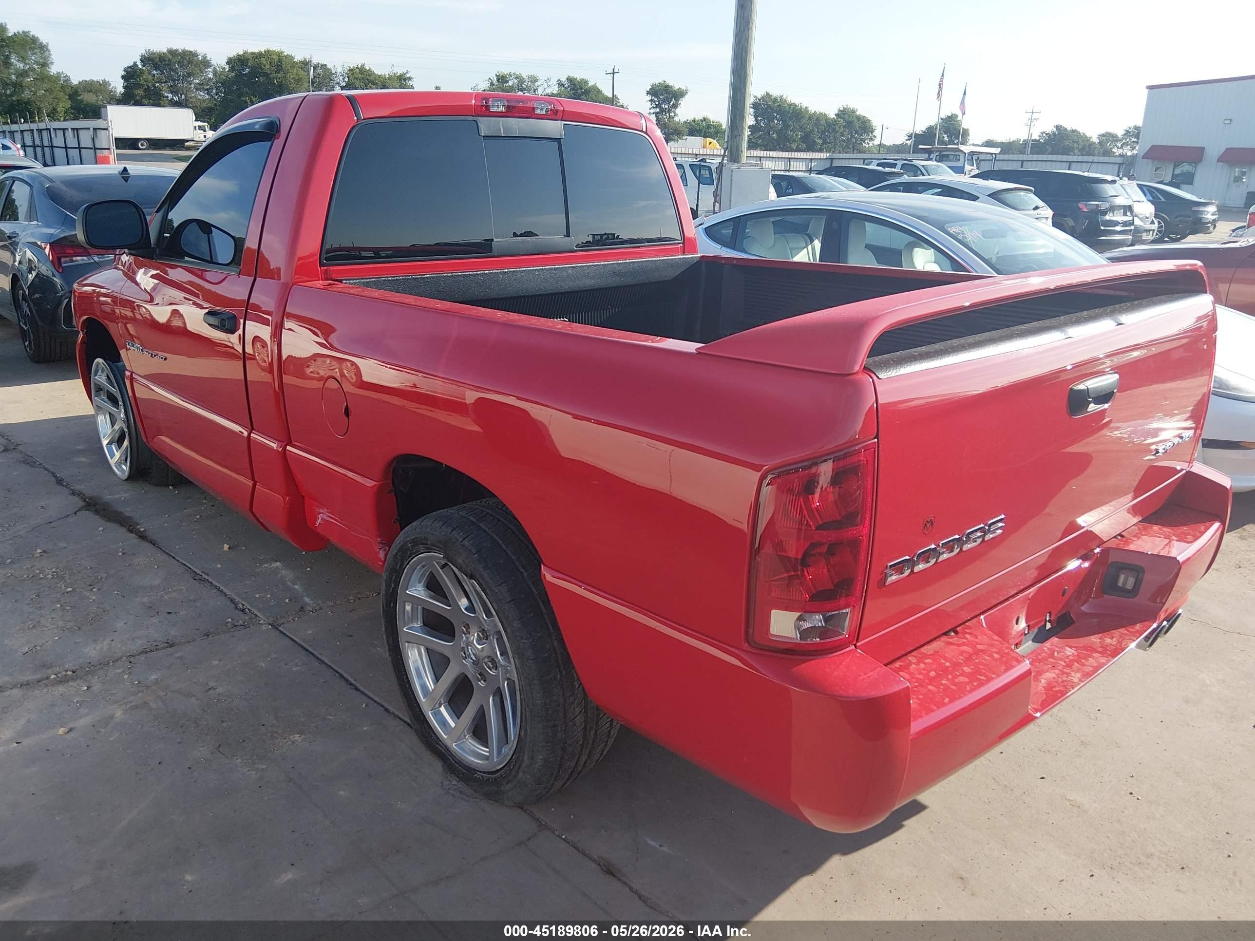 2004 Dodge Ram 1500 Srt-10 Red vin: 3D7HA16H04G235282