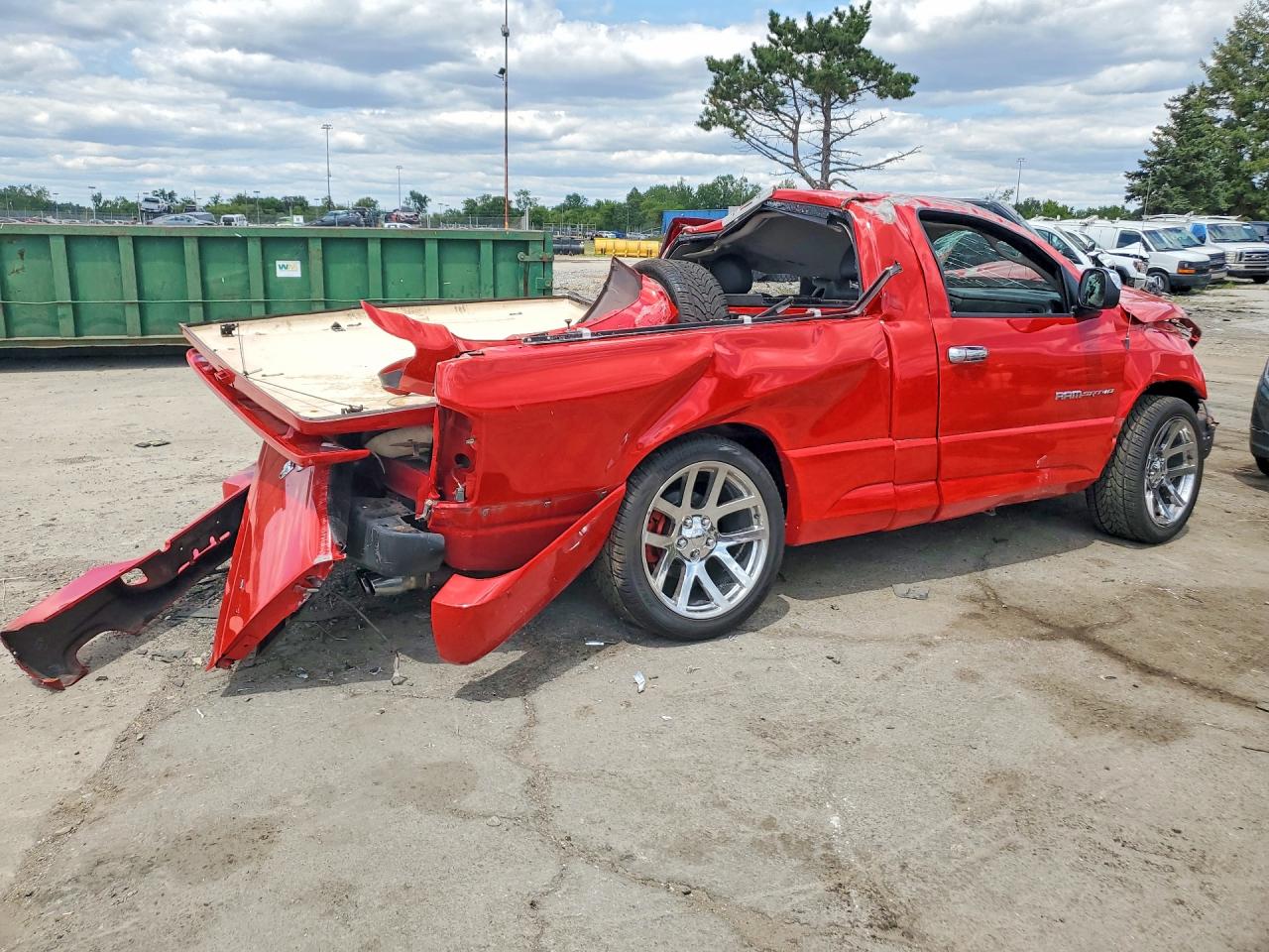 2005 Dodge Ram Srt10 Red vin: 3D7HA16H75G737904