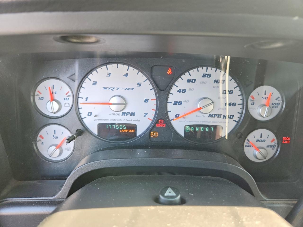 2005 Dodge Ram Srt10 Silver vin: 3D7HA18H95G837466