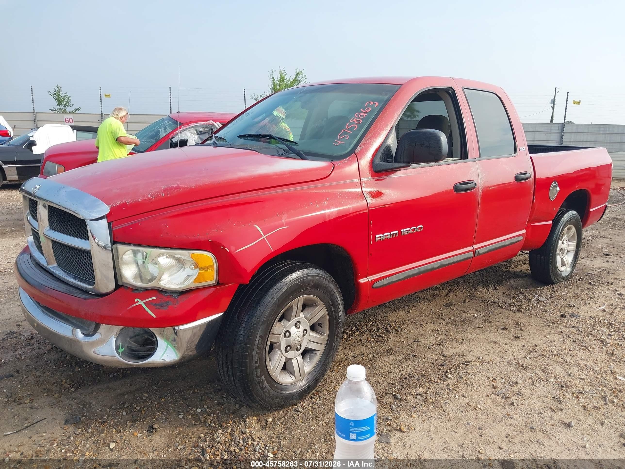 2002 Dodge Ram 1500 St Красный vin: 3D7HA18N02G209751