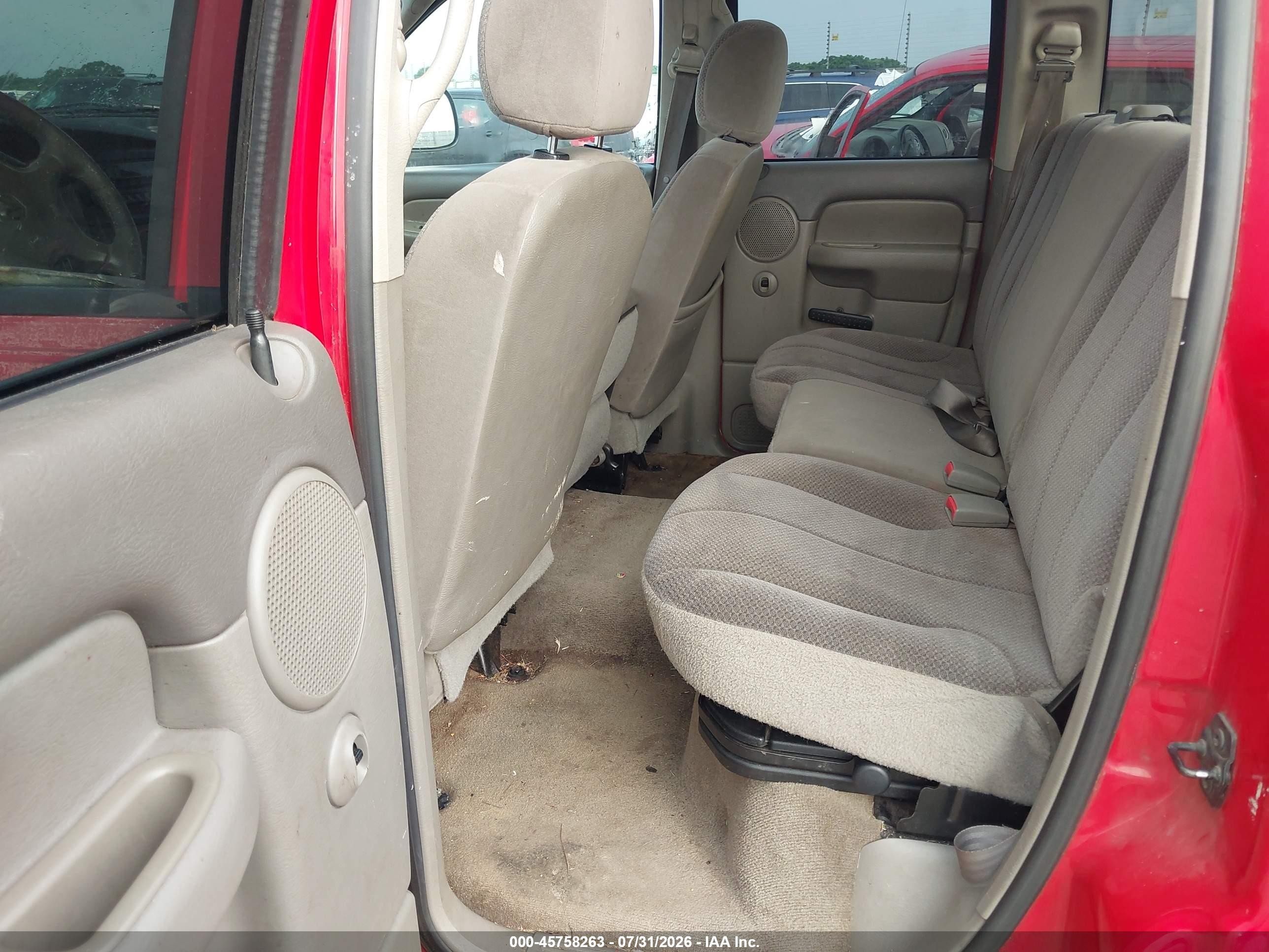 2002 Dodge Ram 1500 St Красный vin: 3D7HA18N02G209751