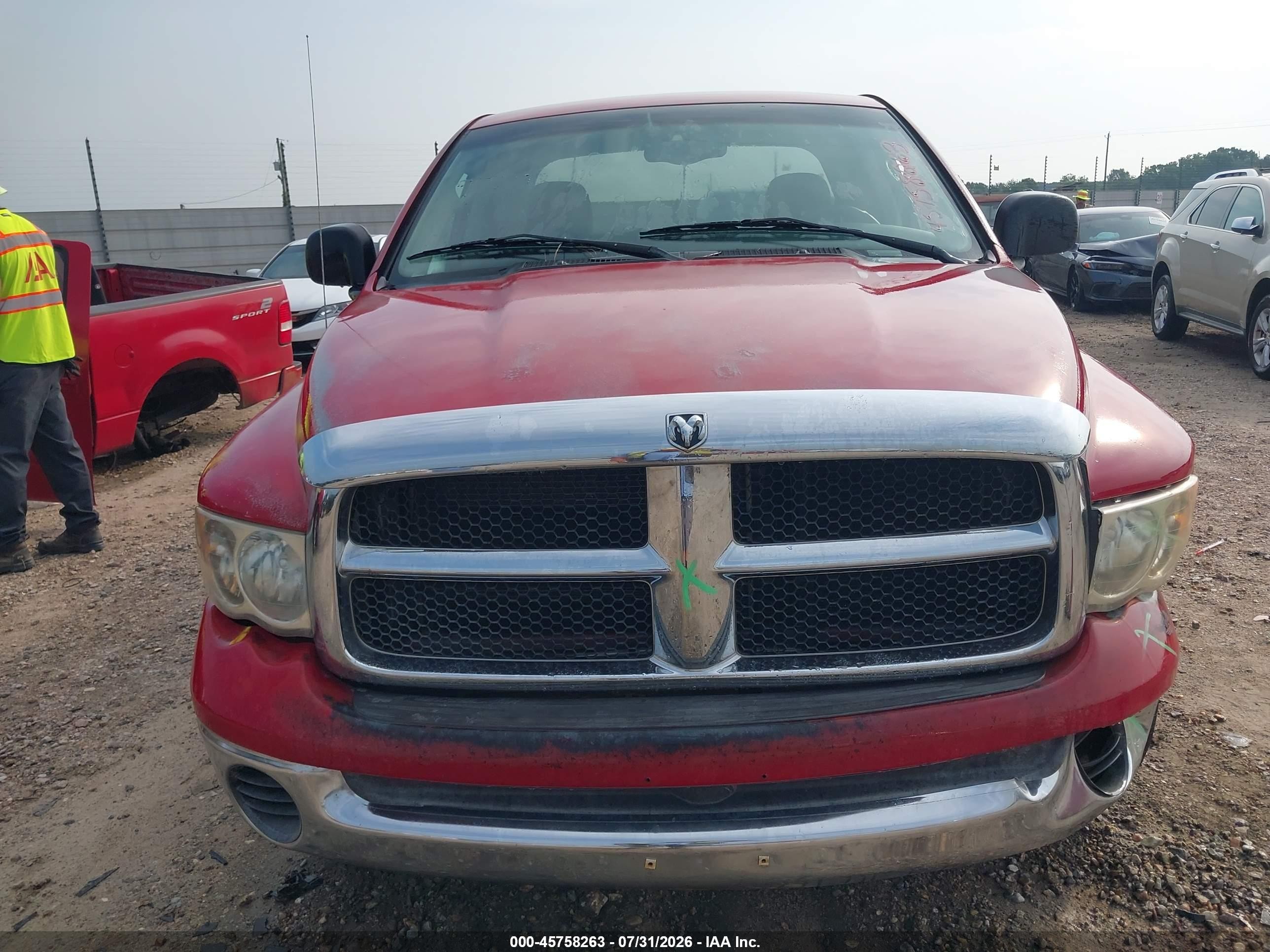 2002 Dodge Ram 1500 St Красный vin: 3D7HA18N02G209751