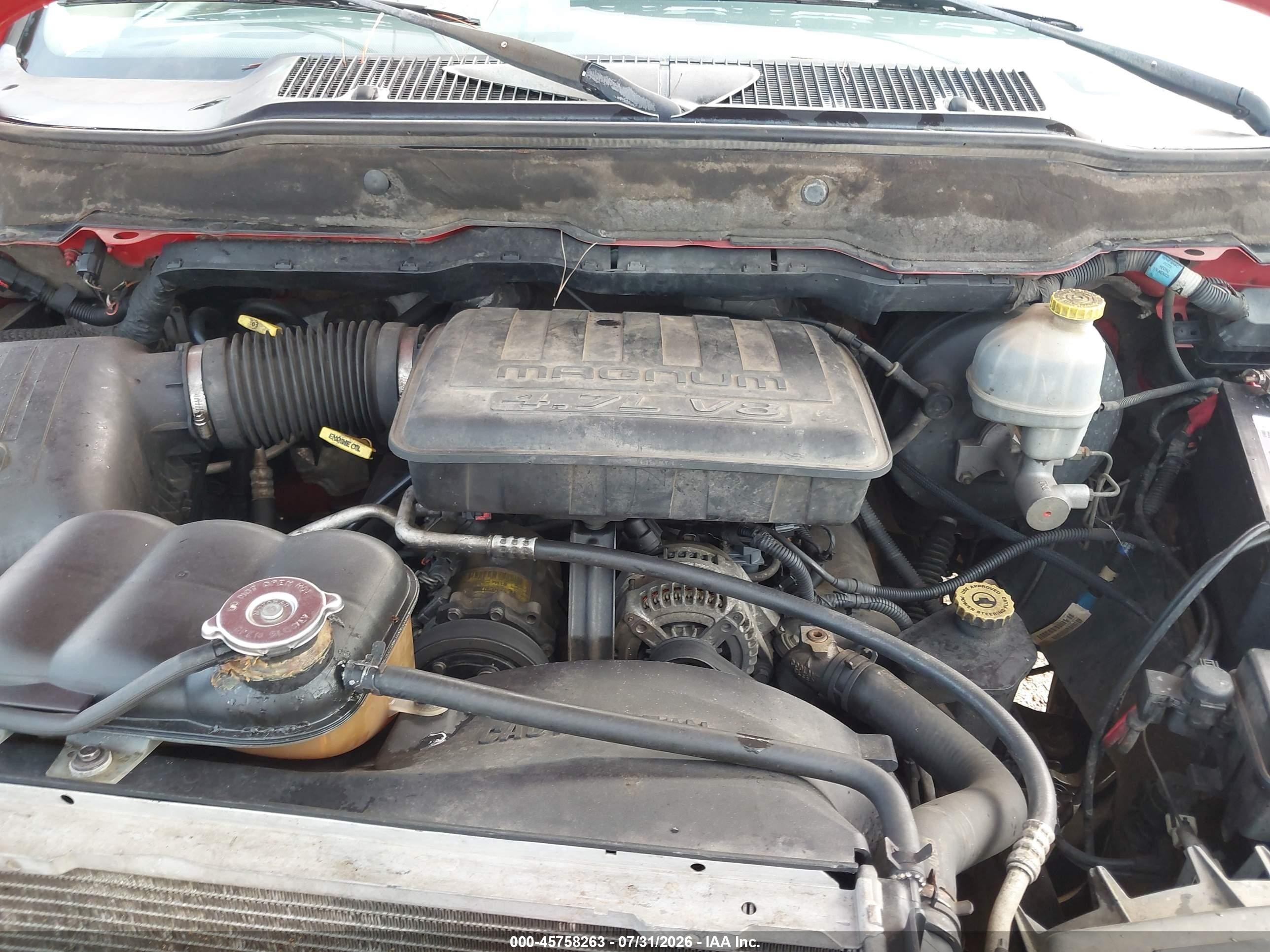 2002 Dodge Ram 1500 St Красный vin: 3D7HA18N02G209751