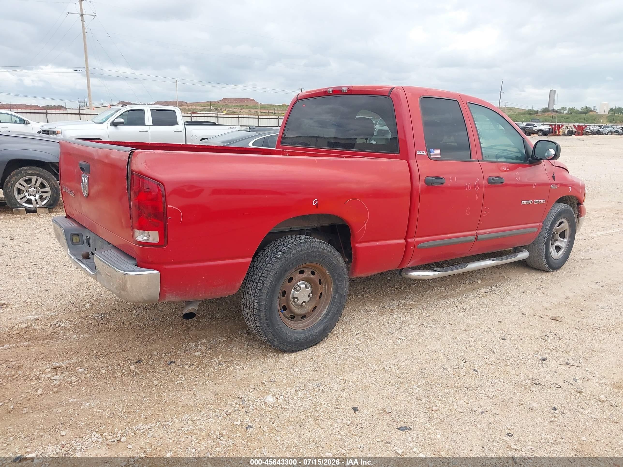 2002 Dodge Ram 1500 St Red vin: 3D7HA18N22G180219