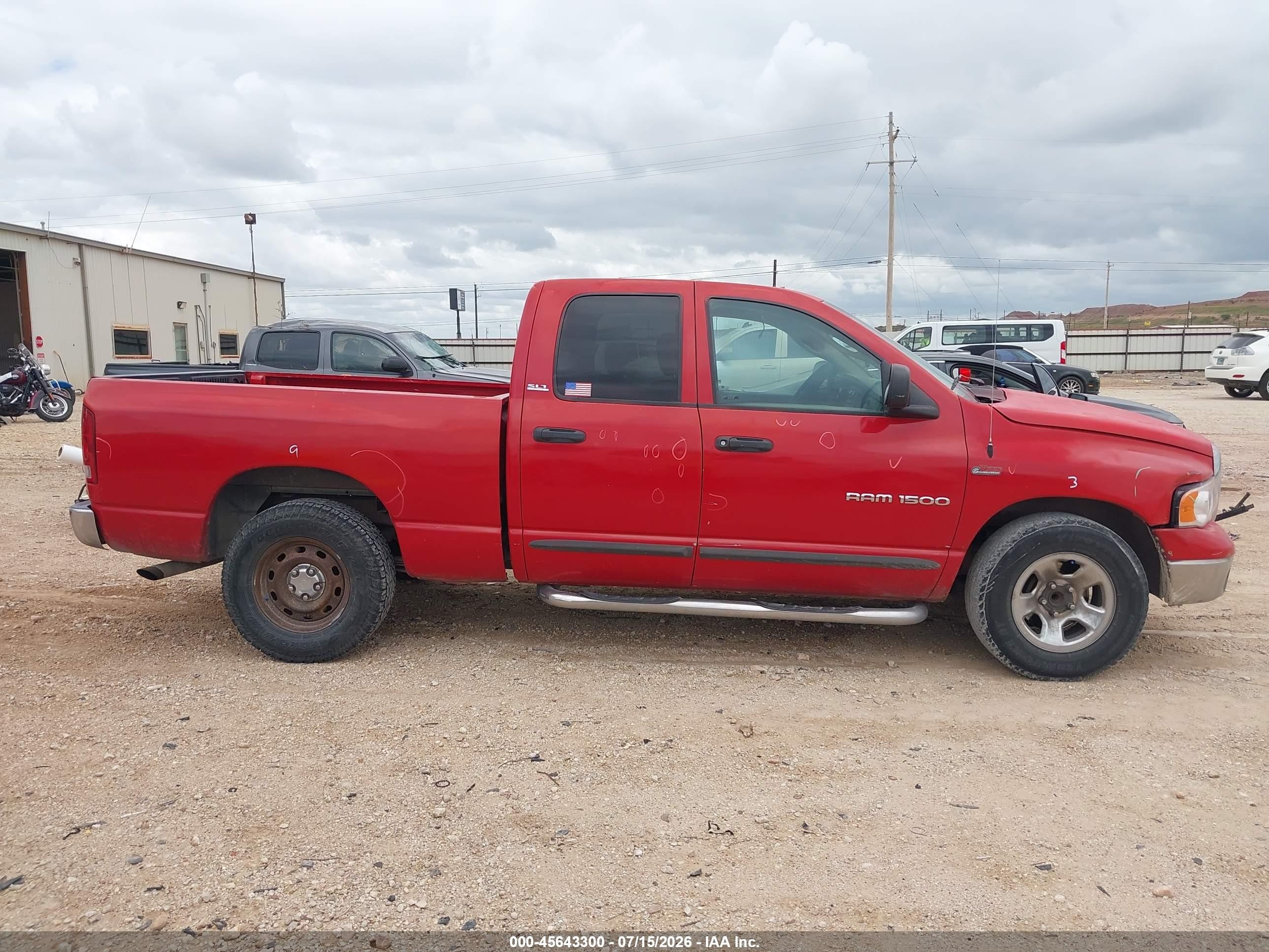 2002 Dodge Ram 1500 St Red vin: 3D7HA18N22G180219