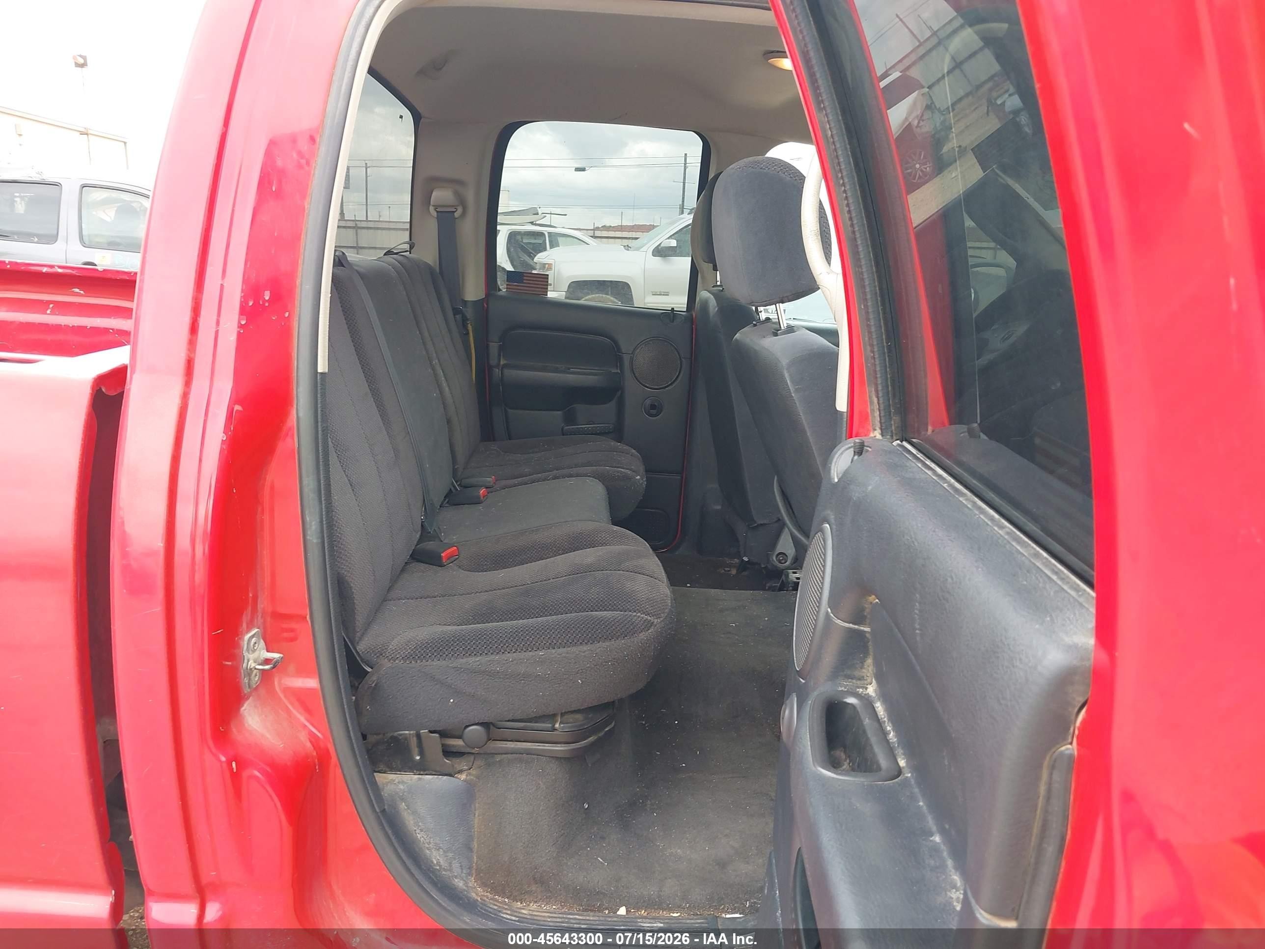 2002 Dodge Ram 1500 St Red vin: 3D7HA18N22G180219