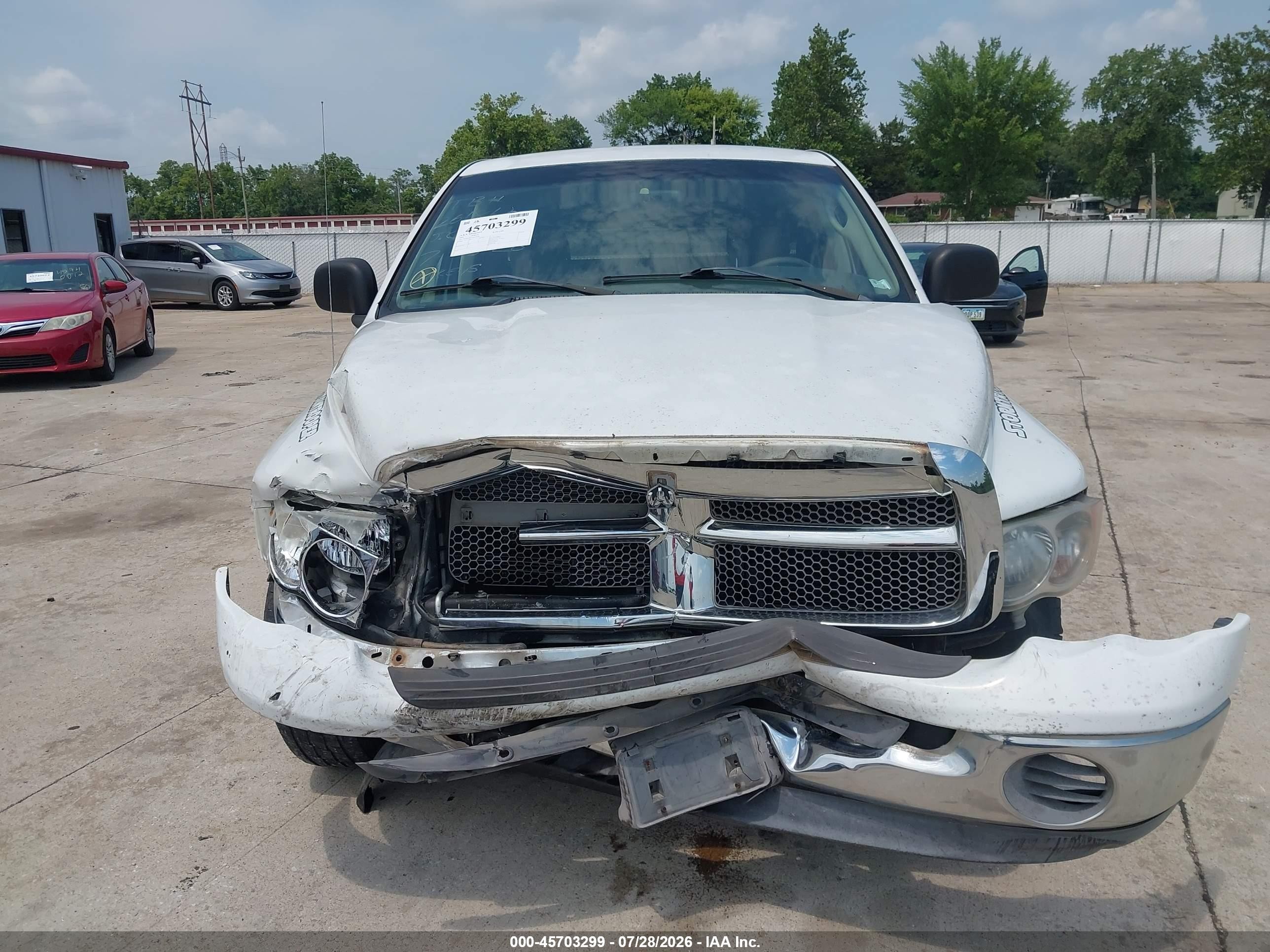 2002 Dodge Ram 1500 St White vin: 3D7HA18N32G174140