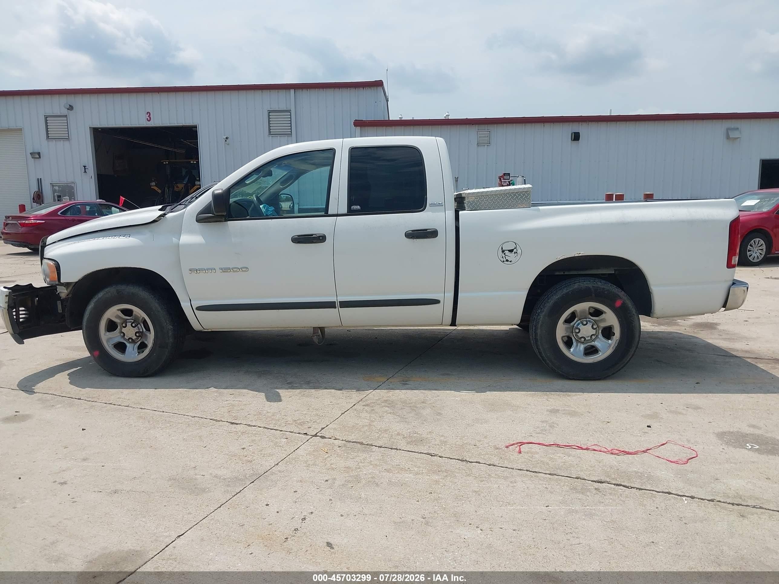 2002 Dodge Ram 1500 St White vin: 3D7HA18N32G174140