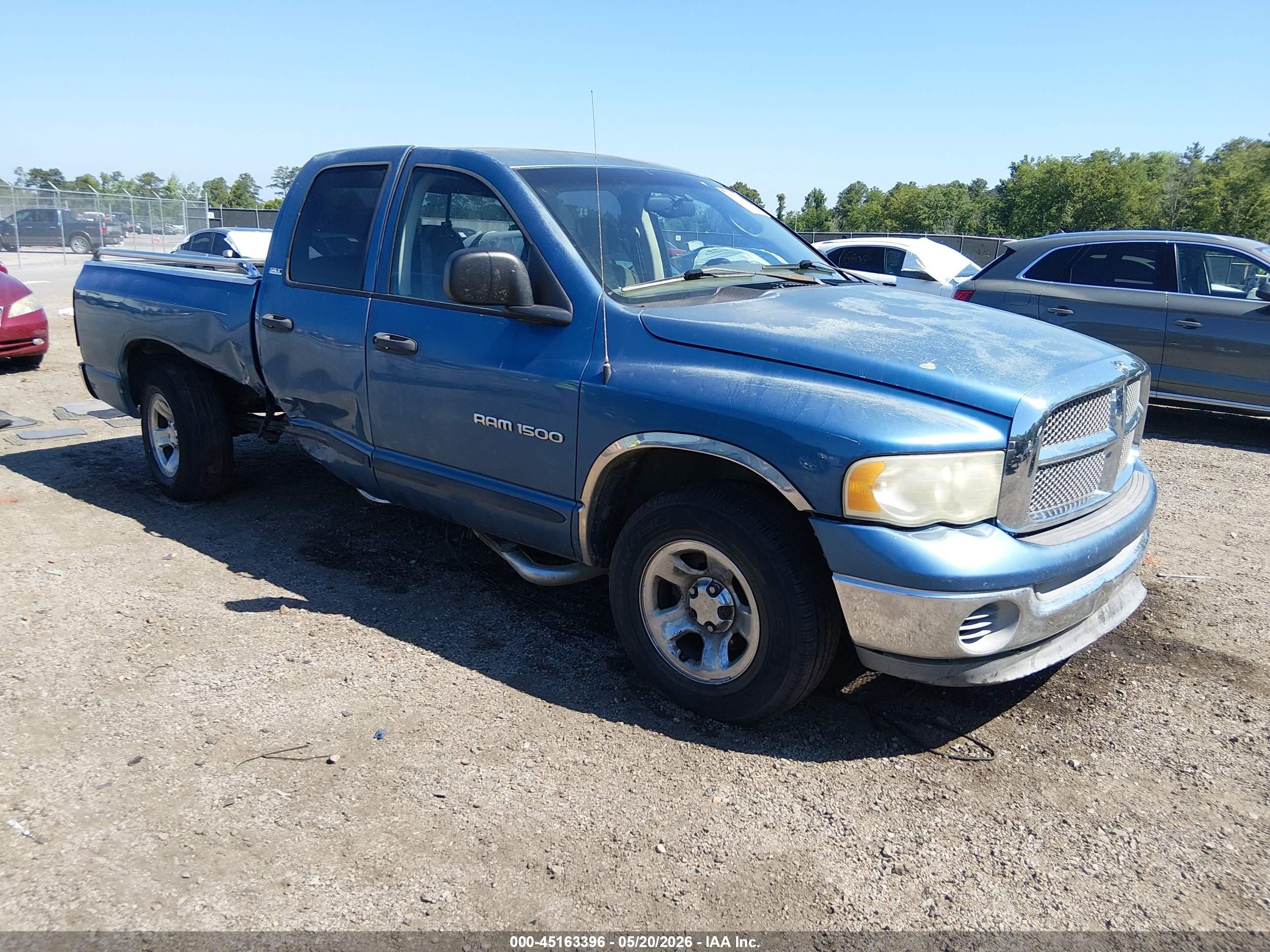 2002 Dodge Ram 1500 St Light Blue vin: 3D7HA18N32G204608
