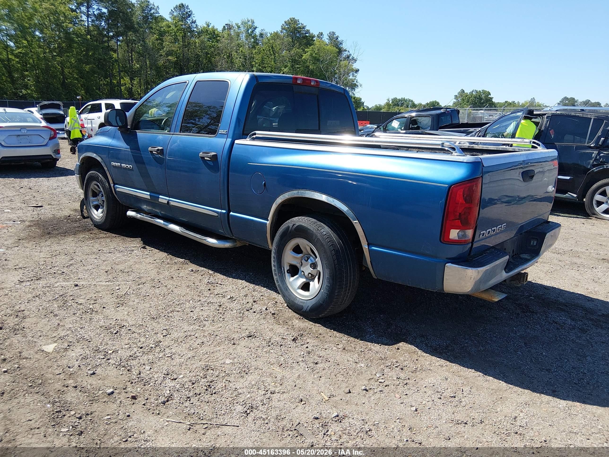 2002 Dodge Ram 1500 St Light Blue vin: 3D7HA18N32G204608