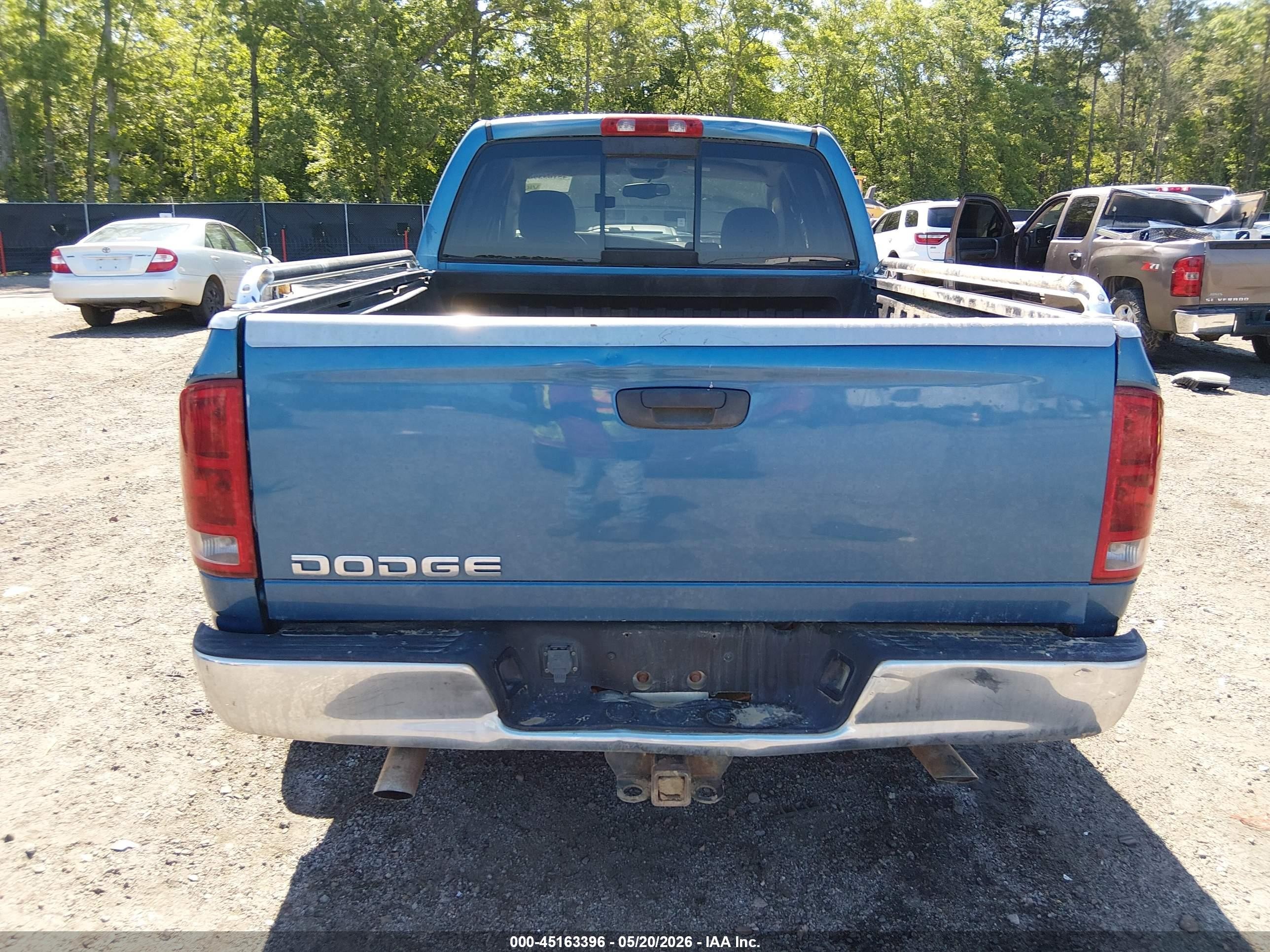 2002 Dodge Ram 1500 St Light Blue vin: 3D7HA18N32G204608