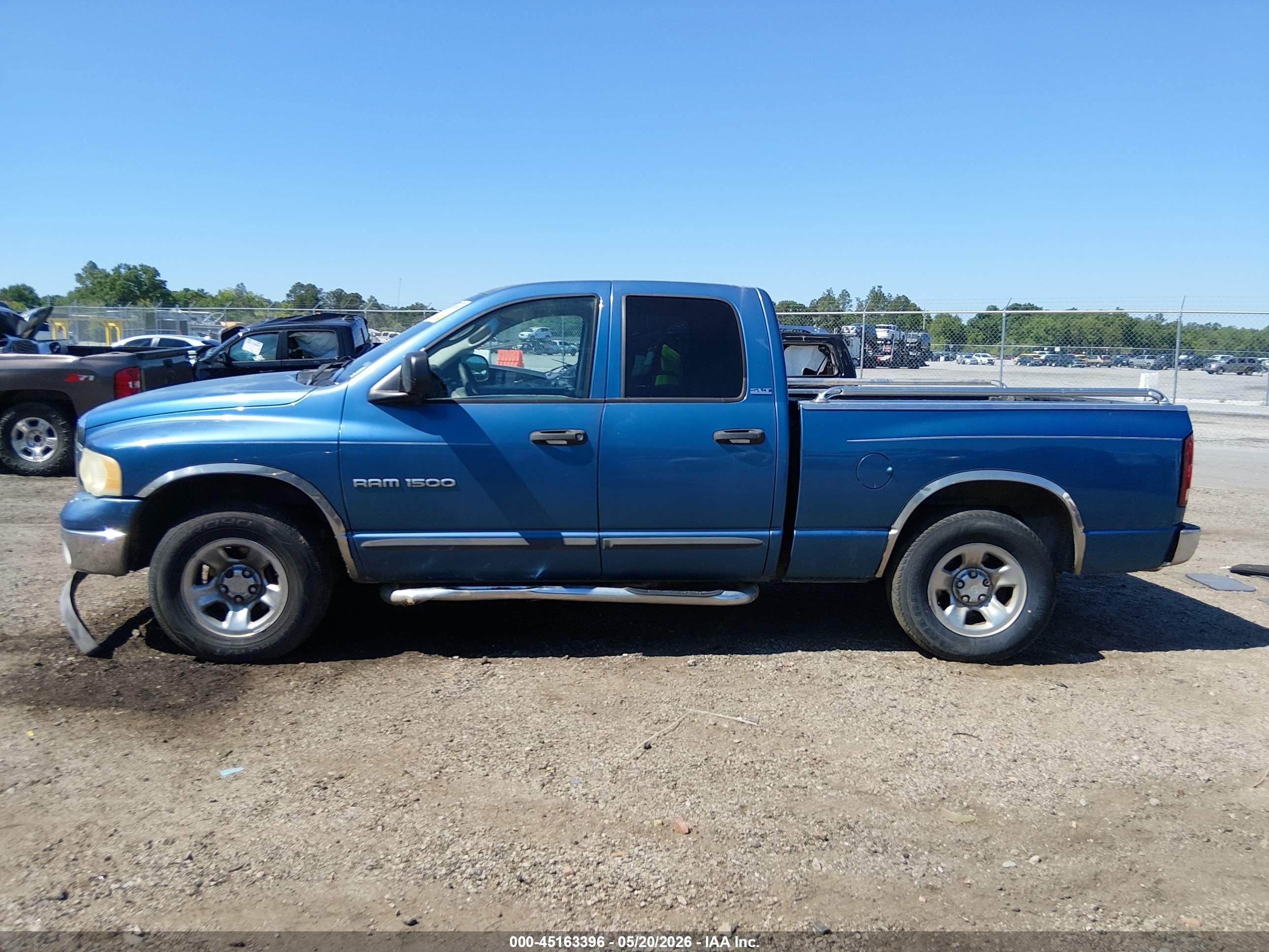 2002 Dodge Ram 1500 St Light Blue vin: 3D7HA18N32G204608