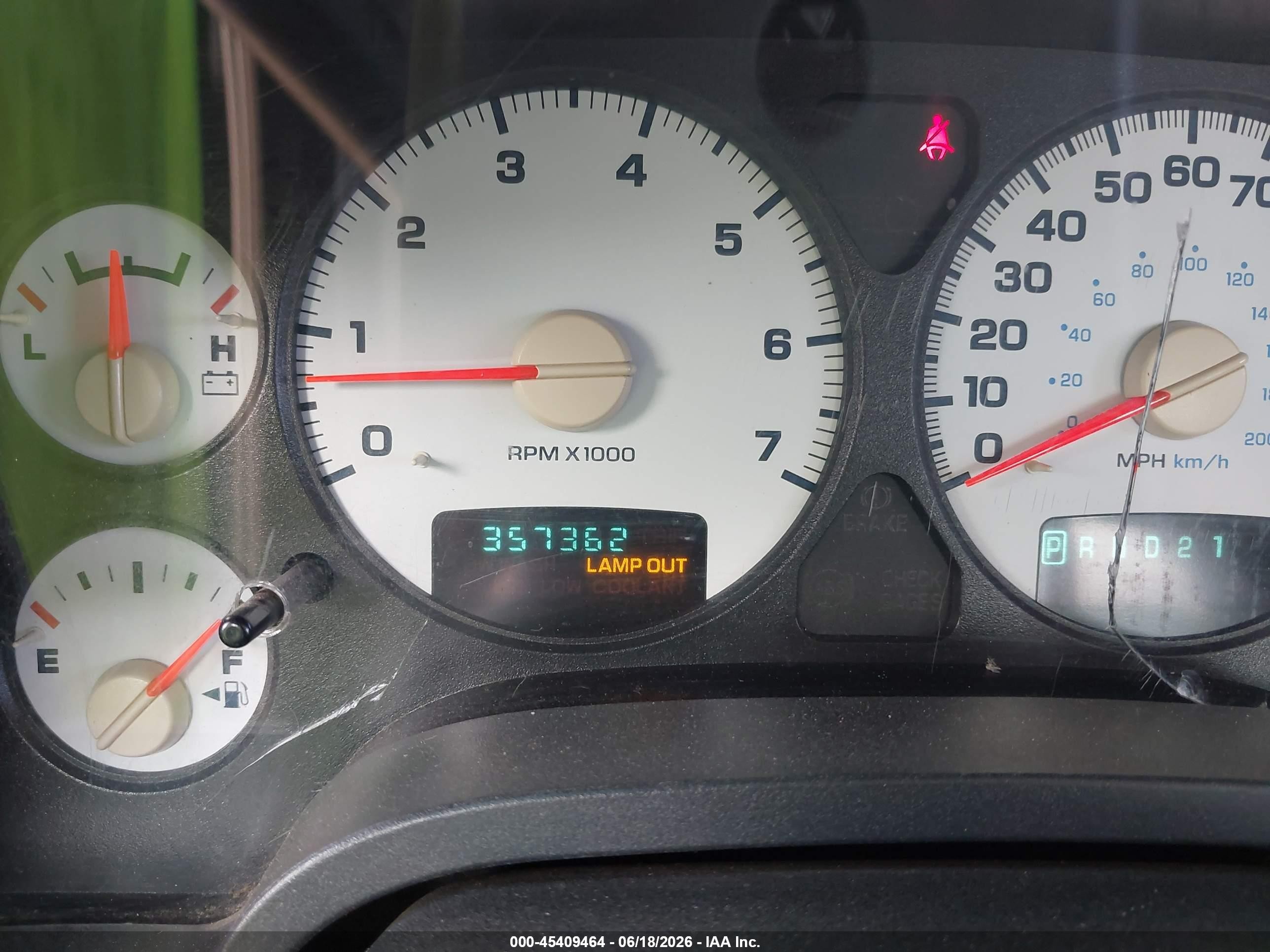2002 Dodge Ram 1500 St Green vin: 3D7HA18N42G130387
