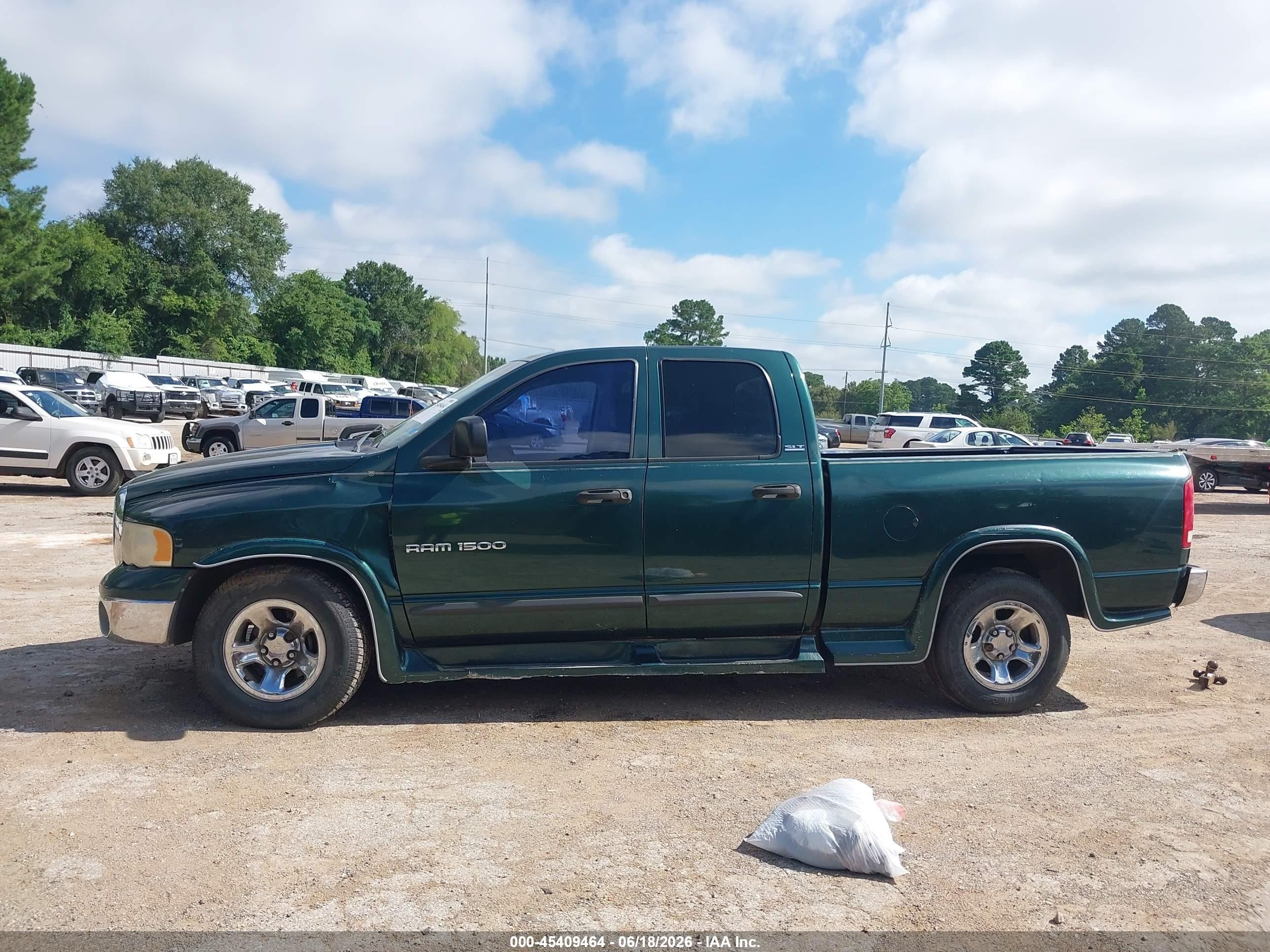 2002 Dodge Ram 1500 St Green vin: 3D7HA18N42G130387