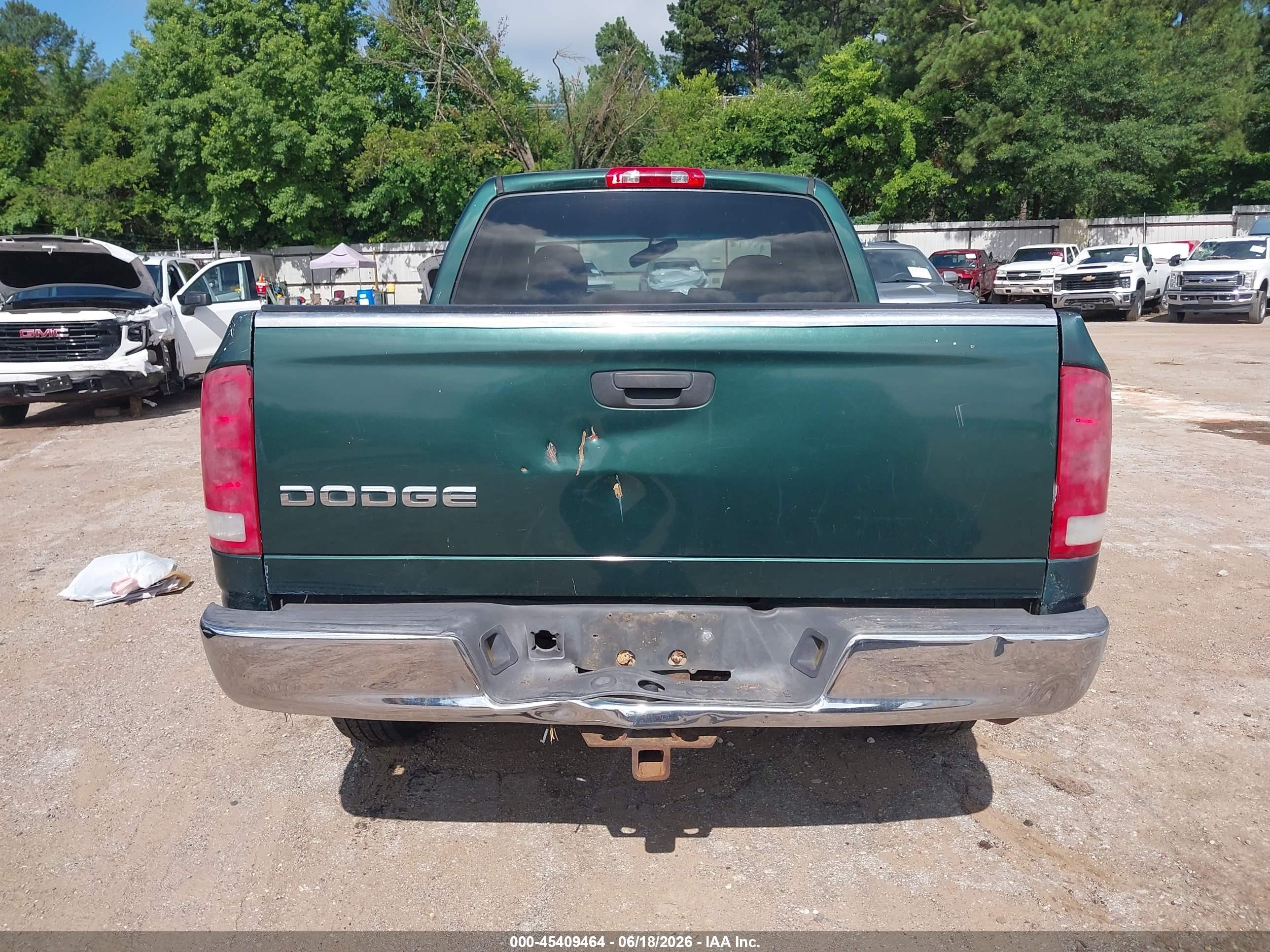 2002 Dodge Ram 1500 St Green vin: 3D7HA18N42G130387