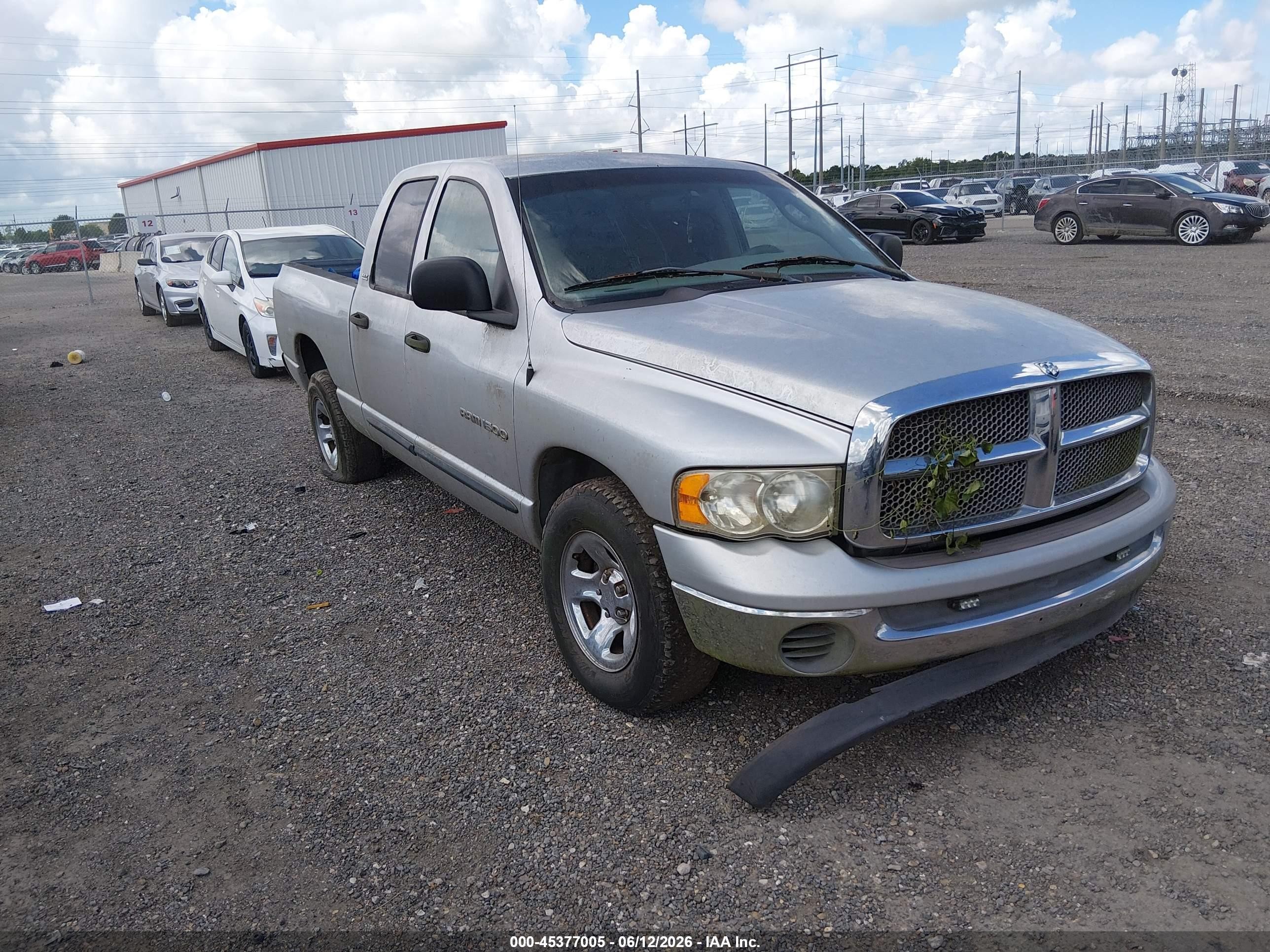 2002 Dodge Ram 1500 St Gray vin: 3D7HA18N52G115722