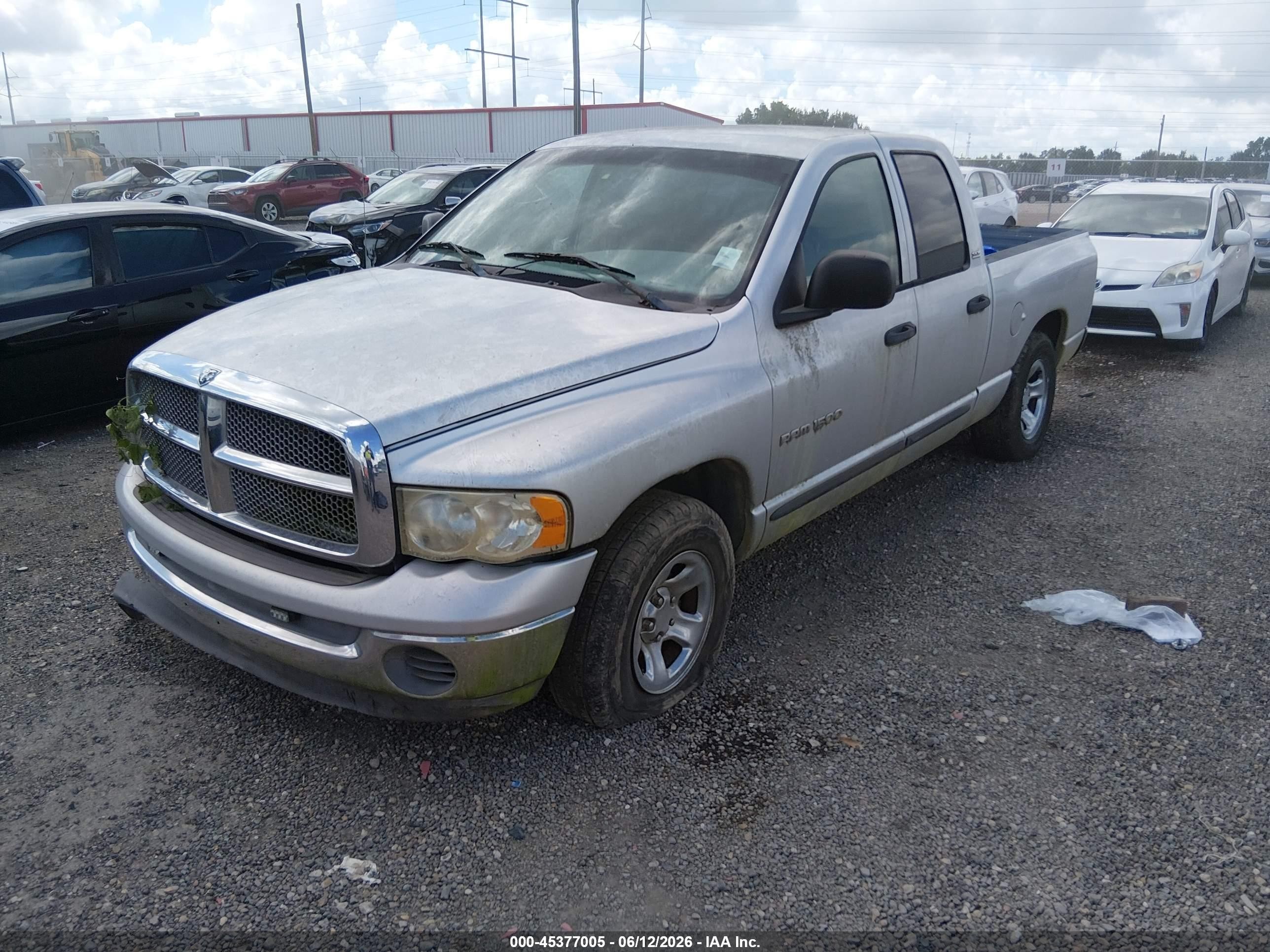 2002 Dodge Ram 1500 St Gray vin: 3D7HA18N52G115722