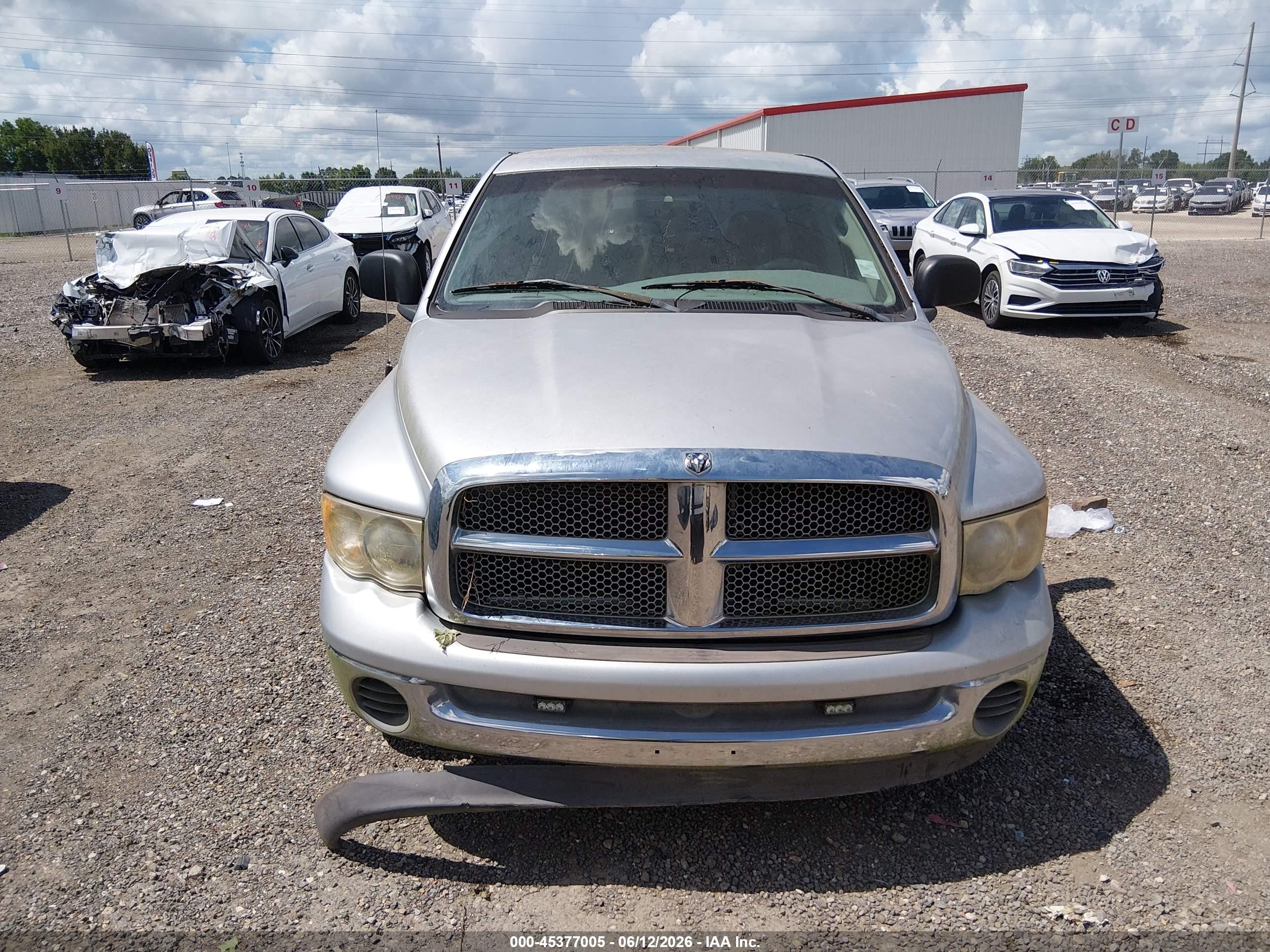 2002 Dodge Ram 1500 St Gray vin: 3D7HA18N52G115722