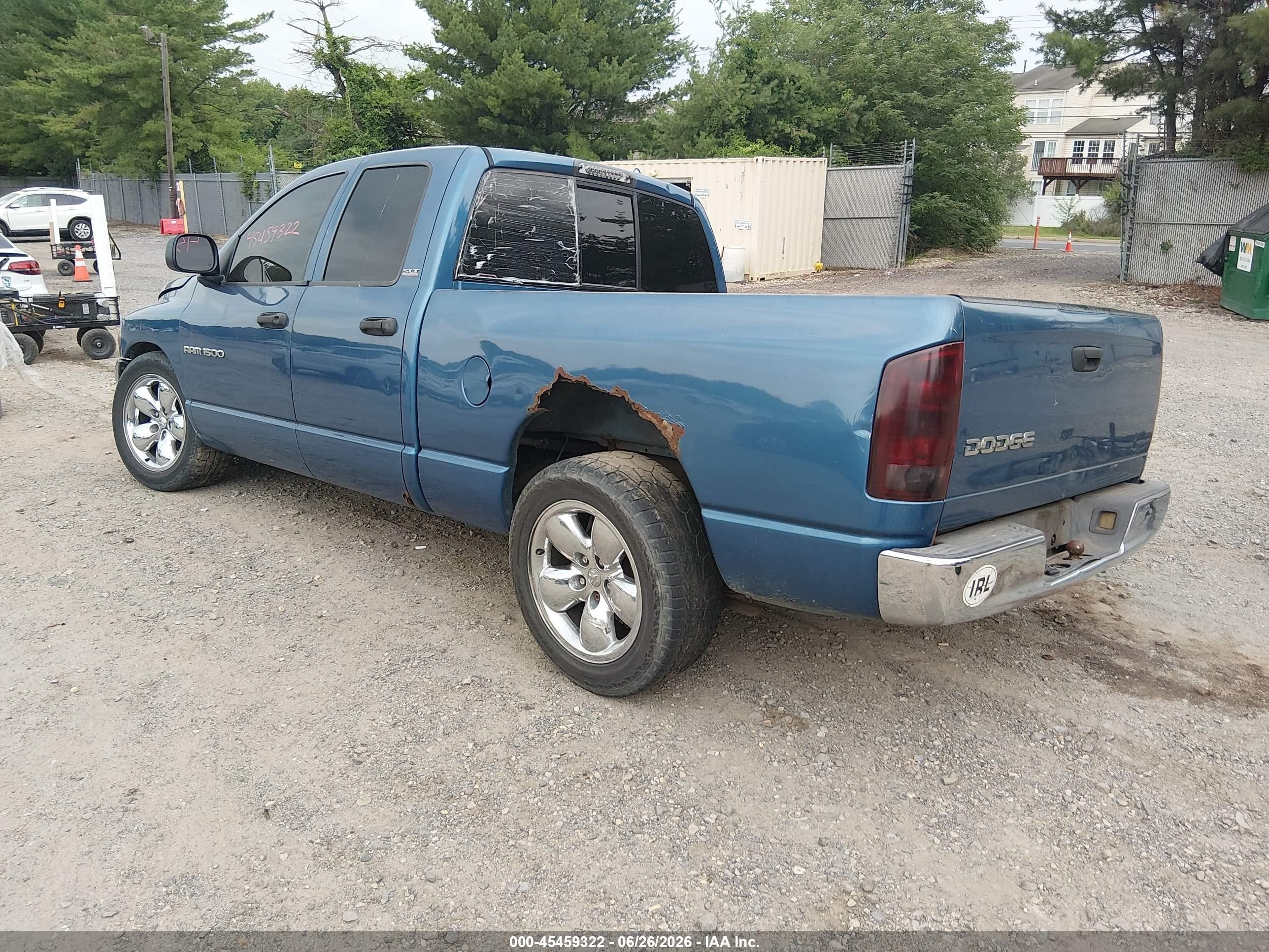 2002 Dodge Ram 1500 St Light Blue vin: 3D7HA18N52G128616