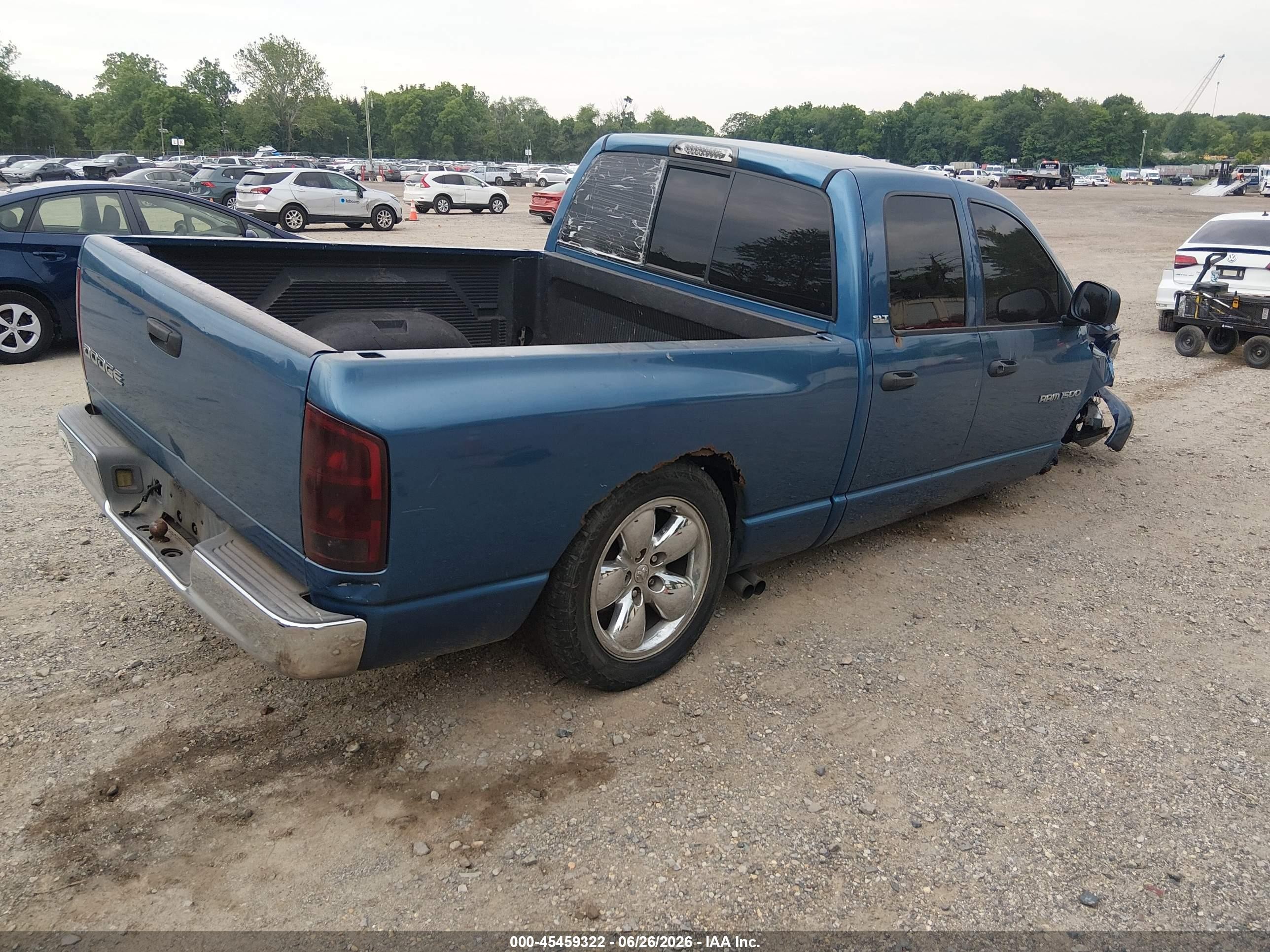 2002 Dodge Ram 1500 St Light Blue vin: 3D7HA18N52G128616