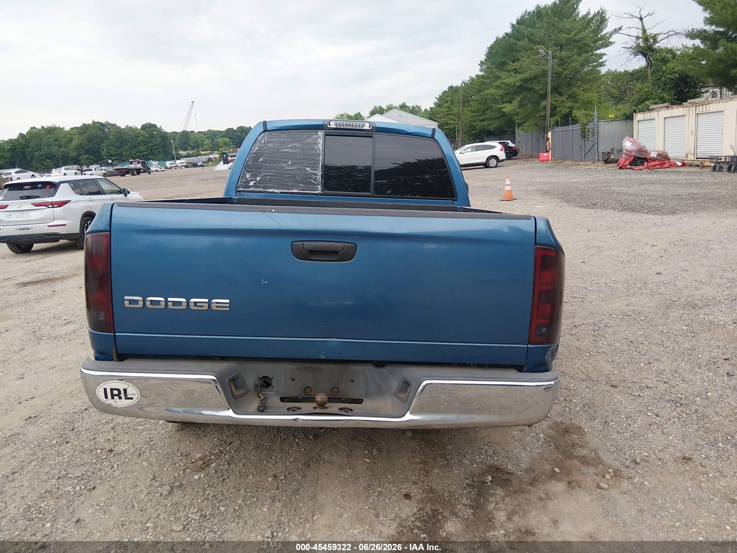 2002 Dodge Ram 1500 St Light Blue vin: 3D7HA18N52G128616