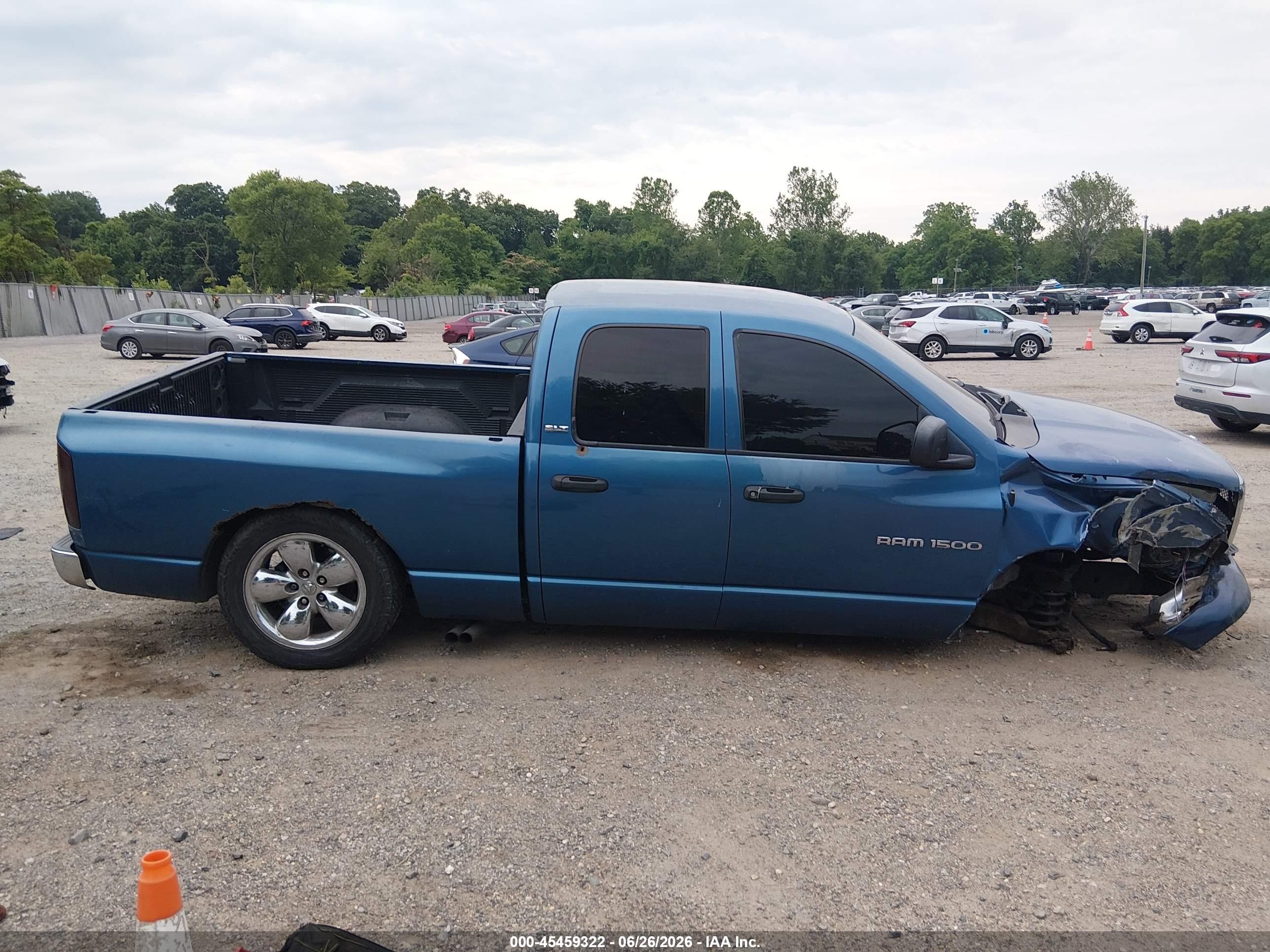 2002 Dodge Ram 1500 St Light Blue vin: 3D7HA18N52G128616