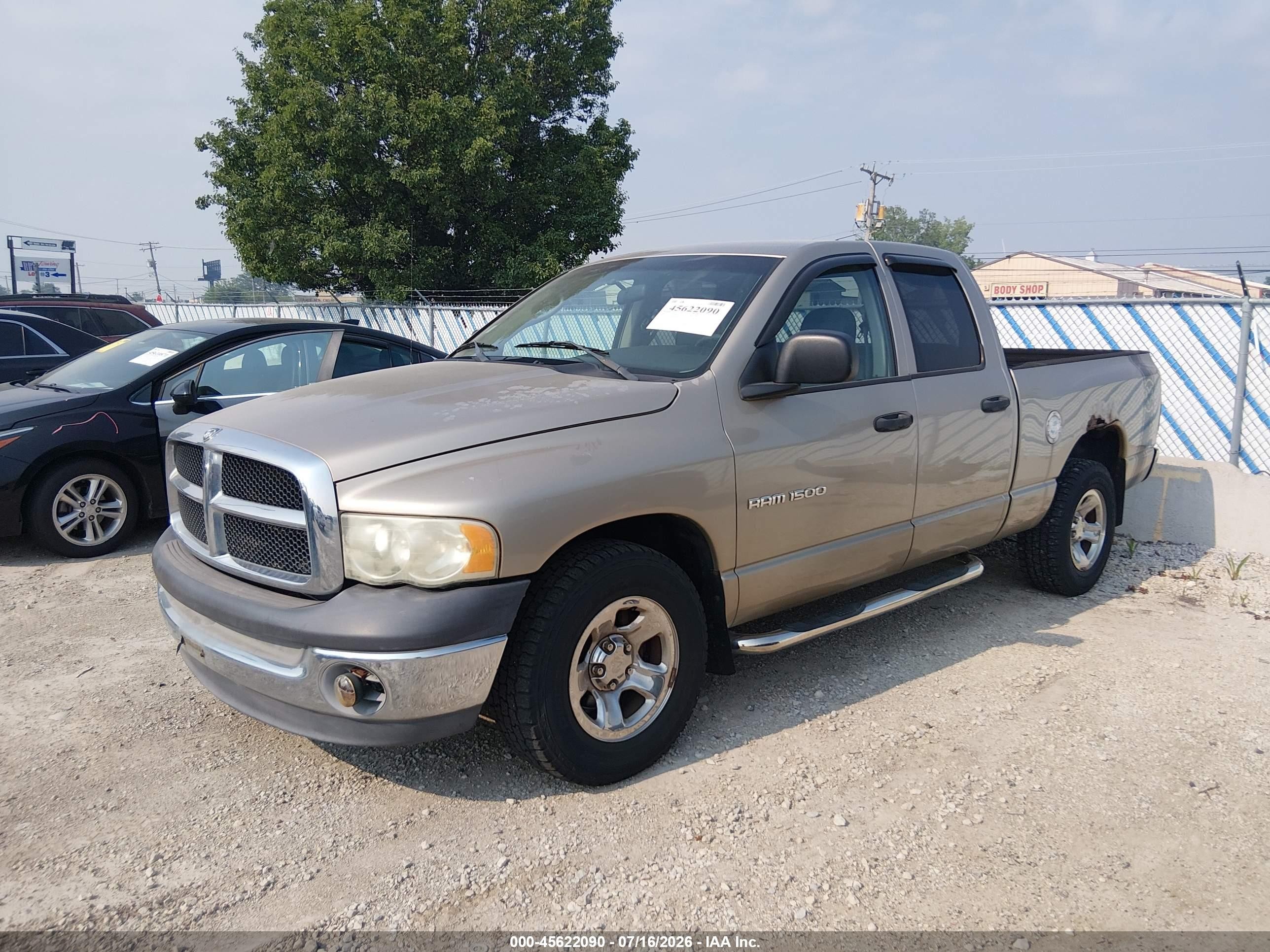 2002 Dodge Ram 1500 St Gold vin: 3D7HA18NX2G188942