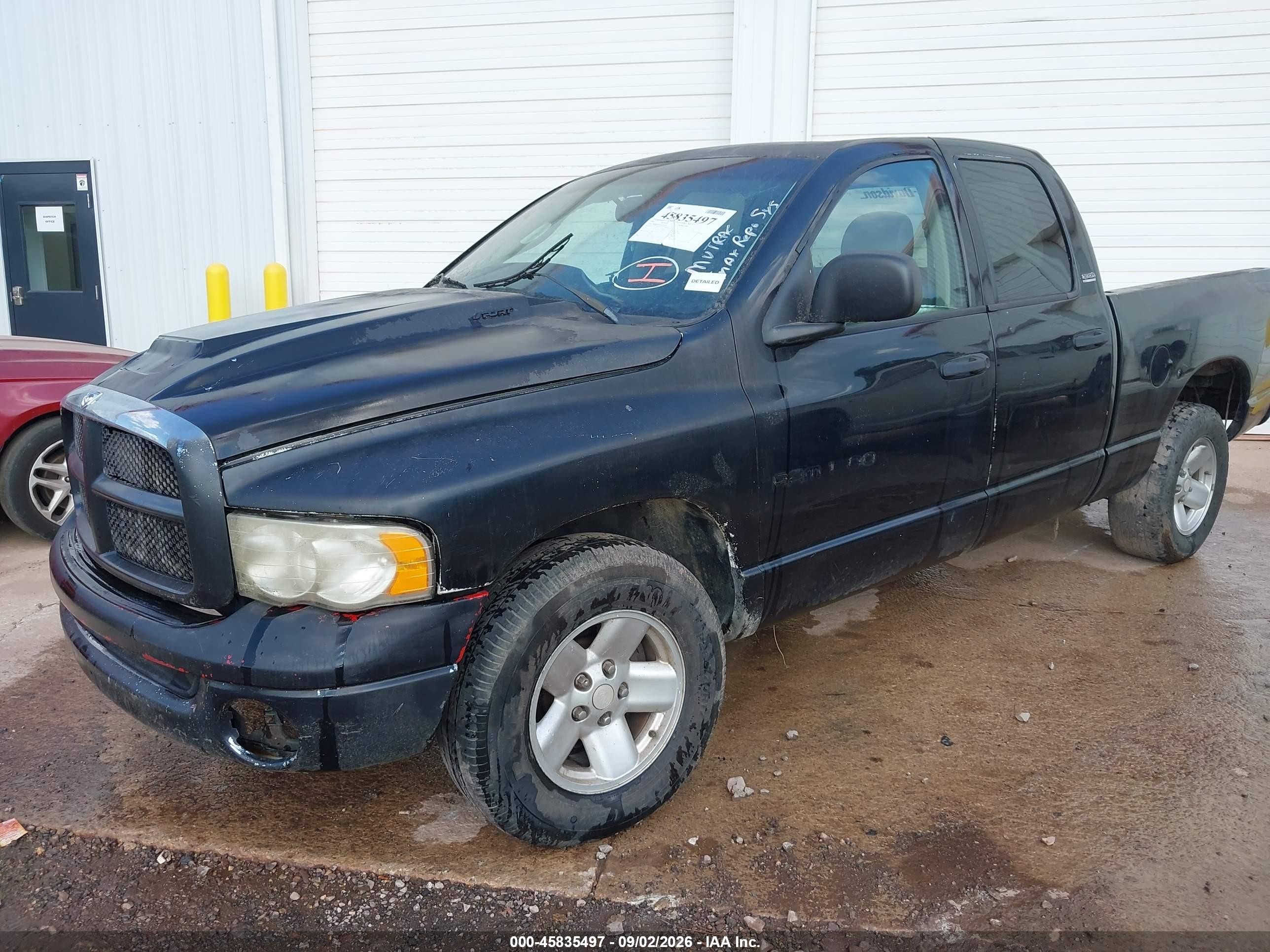 2002 Dodge Ram 1500 St Black vin: 3D7HA18NX2G193784