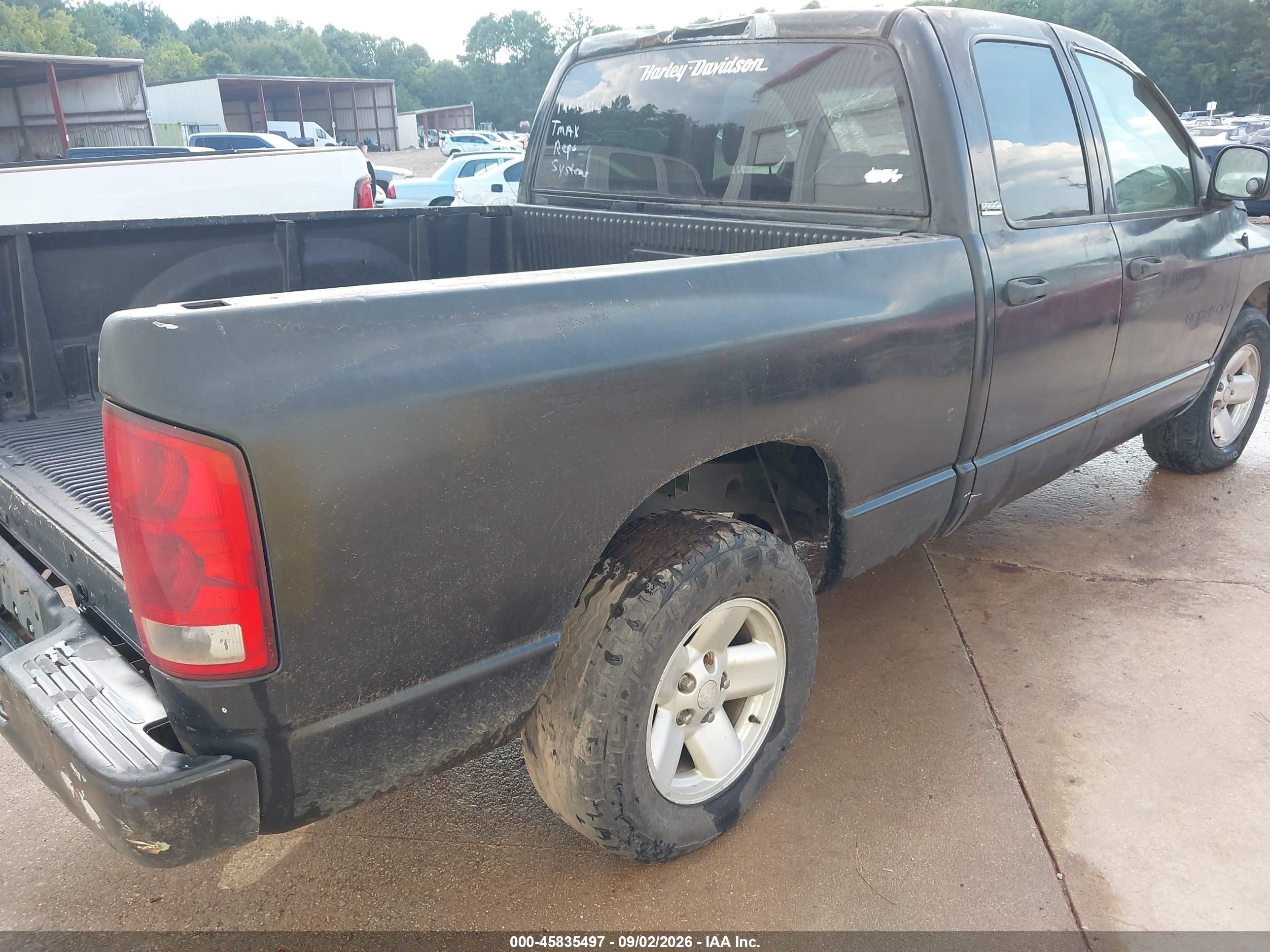 2002 Dodge Ram 1500 St Black vin: 3D7HA18NX2G193784