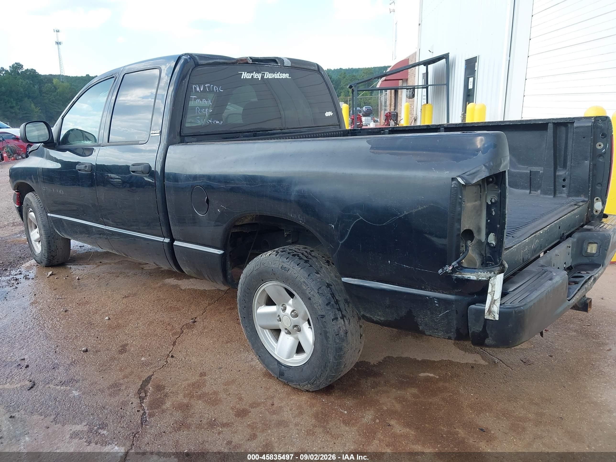 2002 Dodge Ram 1500 St Black vin: 3D7HA18NX2G193784