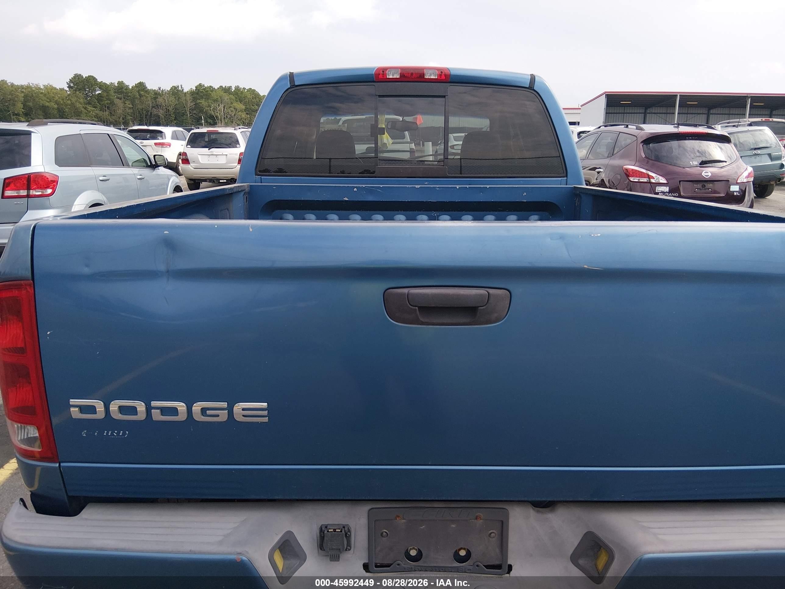 2002 Dodge Ram 1500 St Синий vin: 3D7HA18Z72G204694