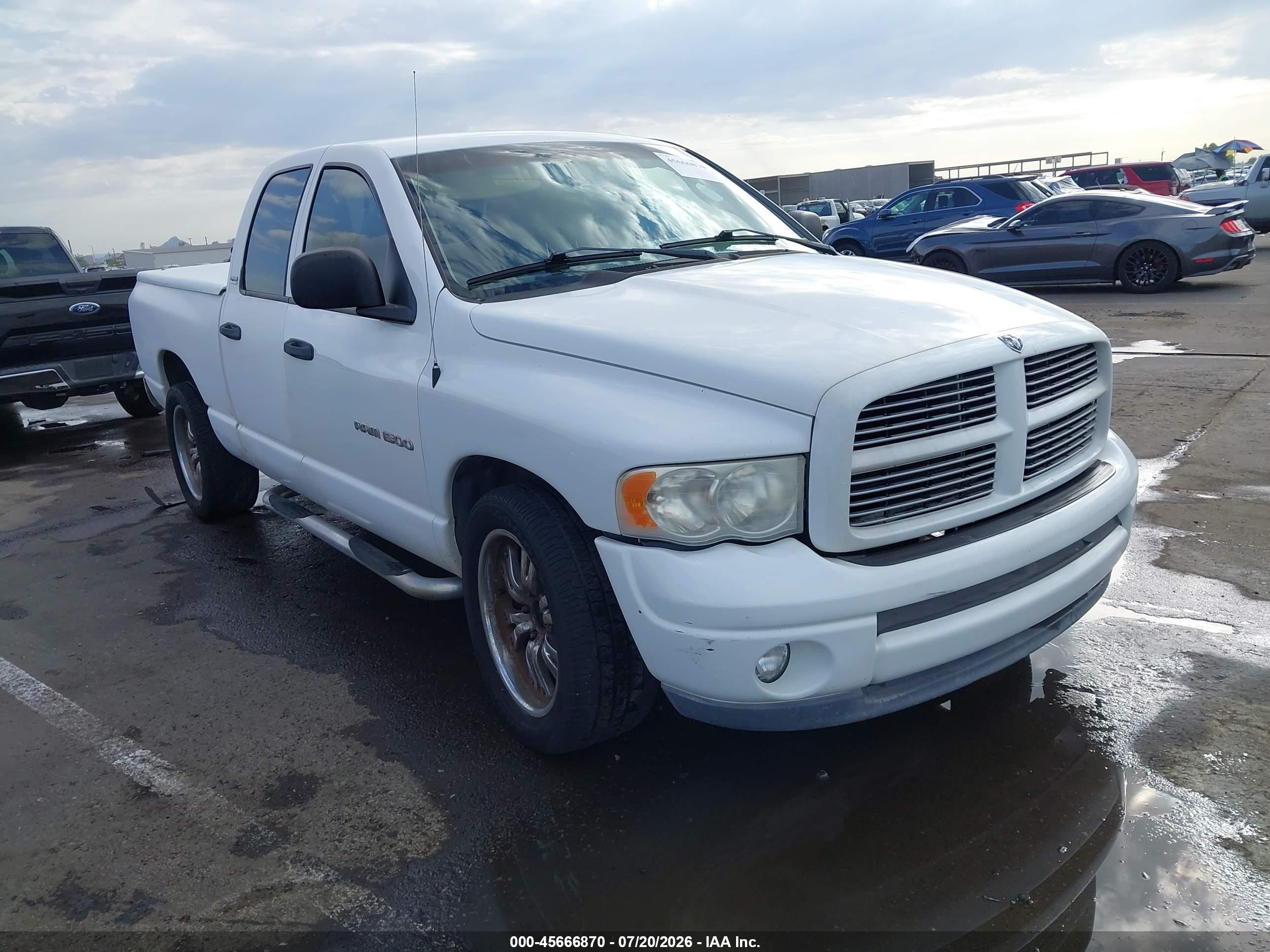 2002 Dodge Ram 1500 St White vin: 3D7HA18ZX2G149626