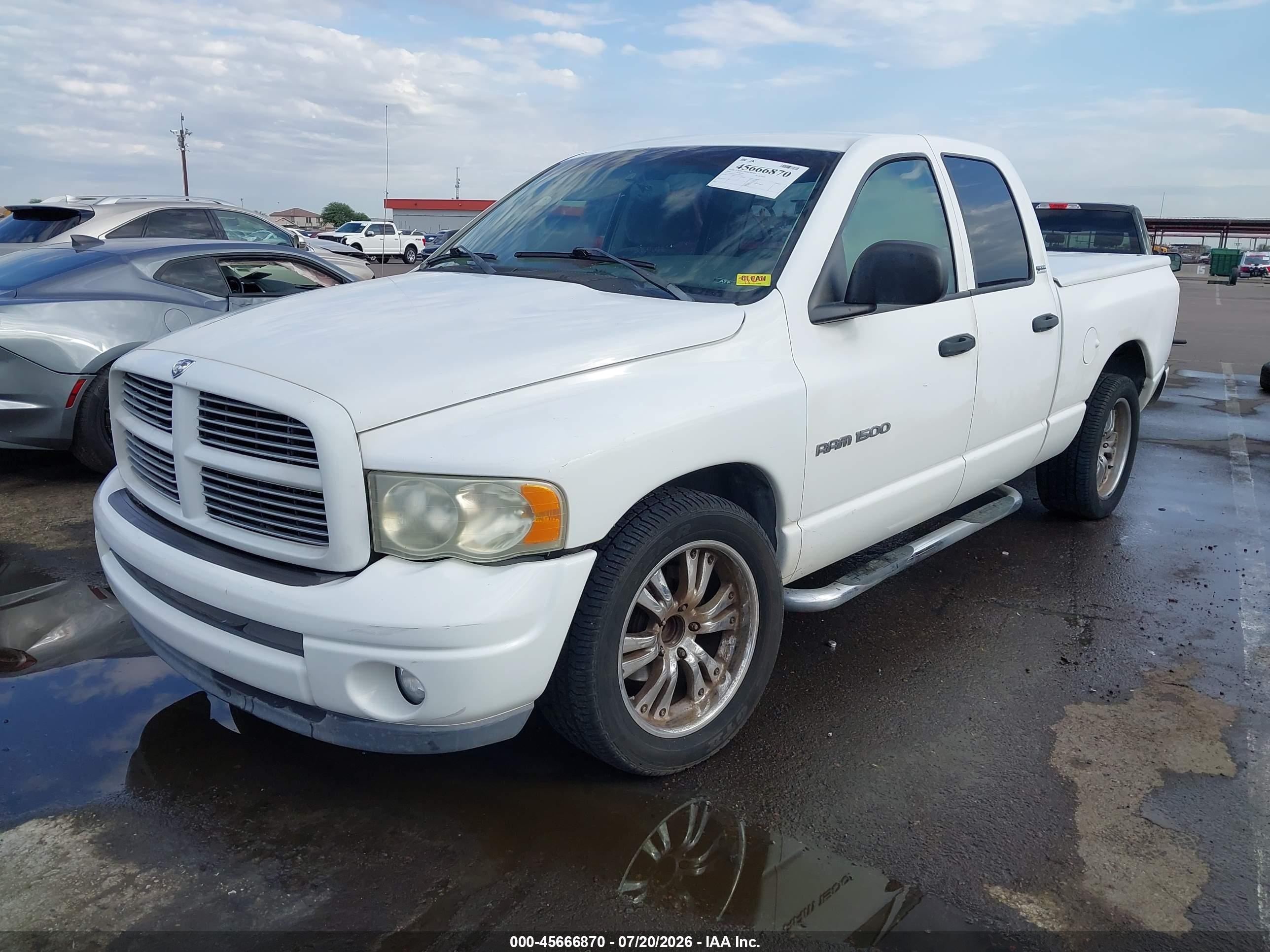 2002 Dodge Ram 1500 St White vin: 3D7HA18ZX2G149626