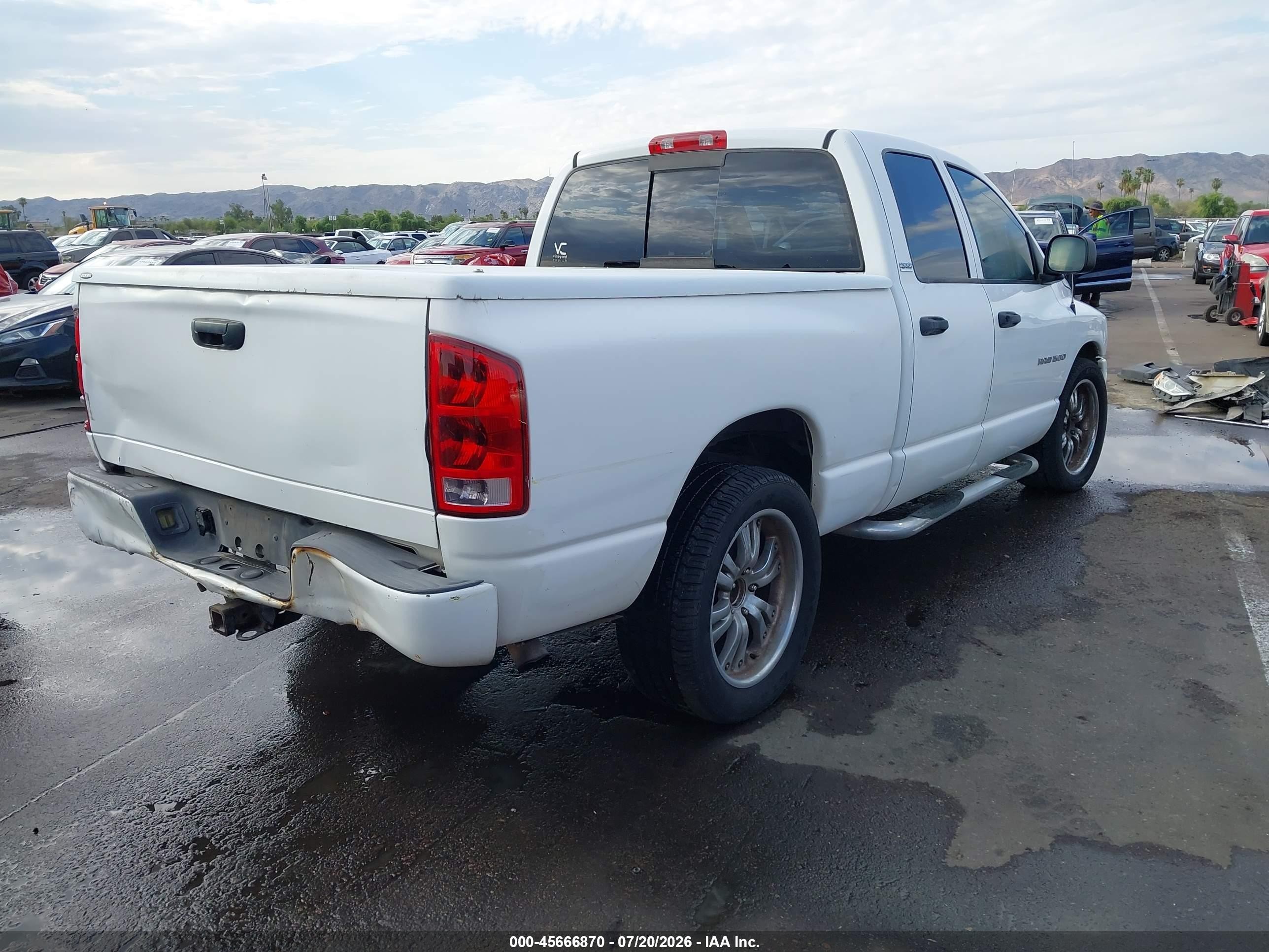 2002 Dodge Ram 1500 St White vin: 3D7HA18ZX2G149626
