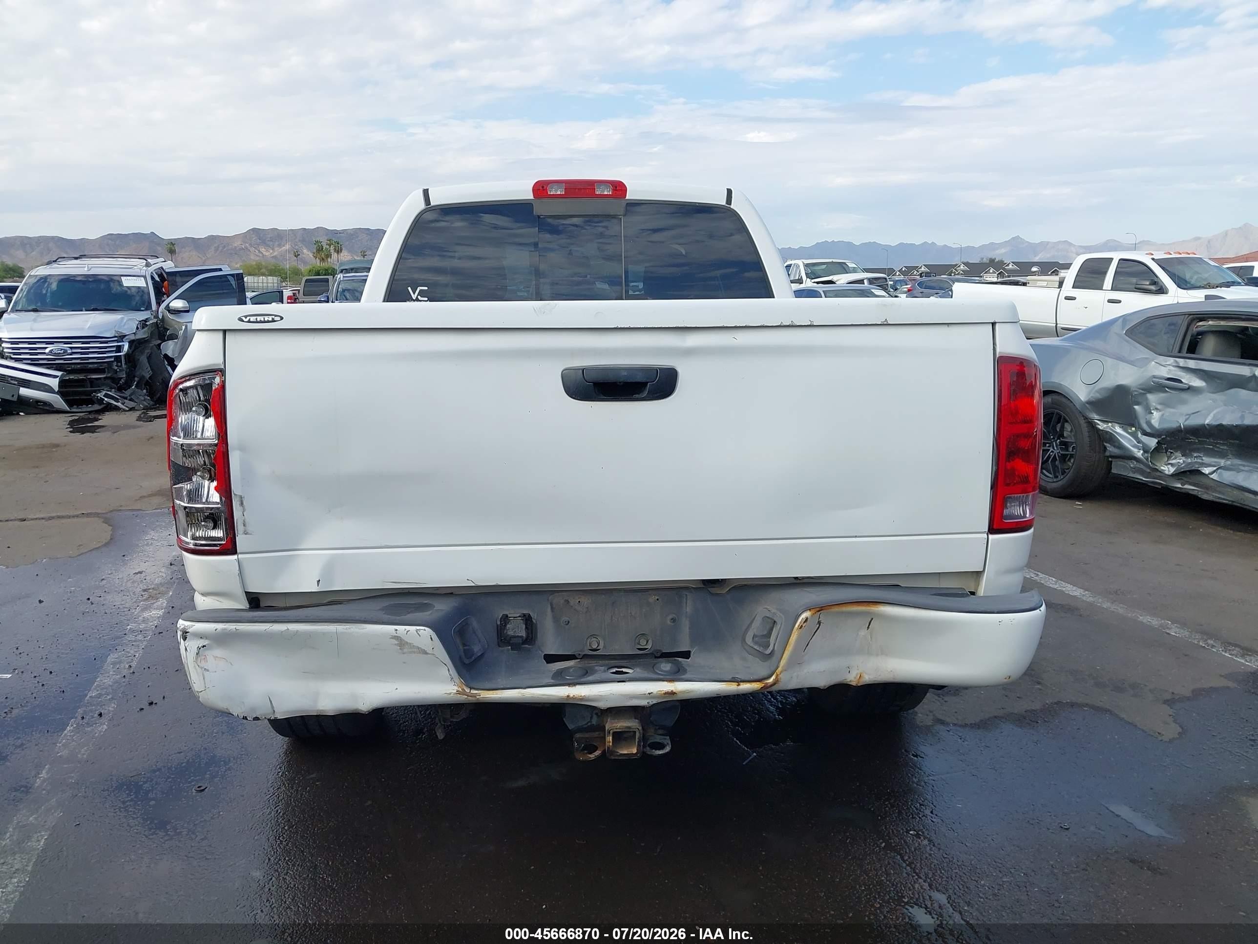 2002 Dodge Ram 1500 St White vin: 3D7HA18ZX2G149626
