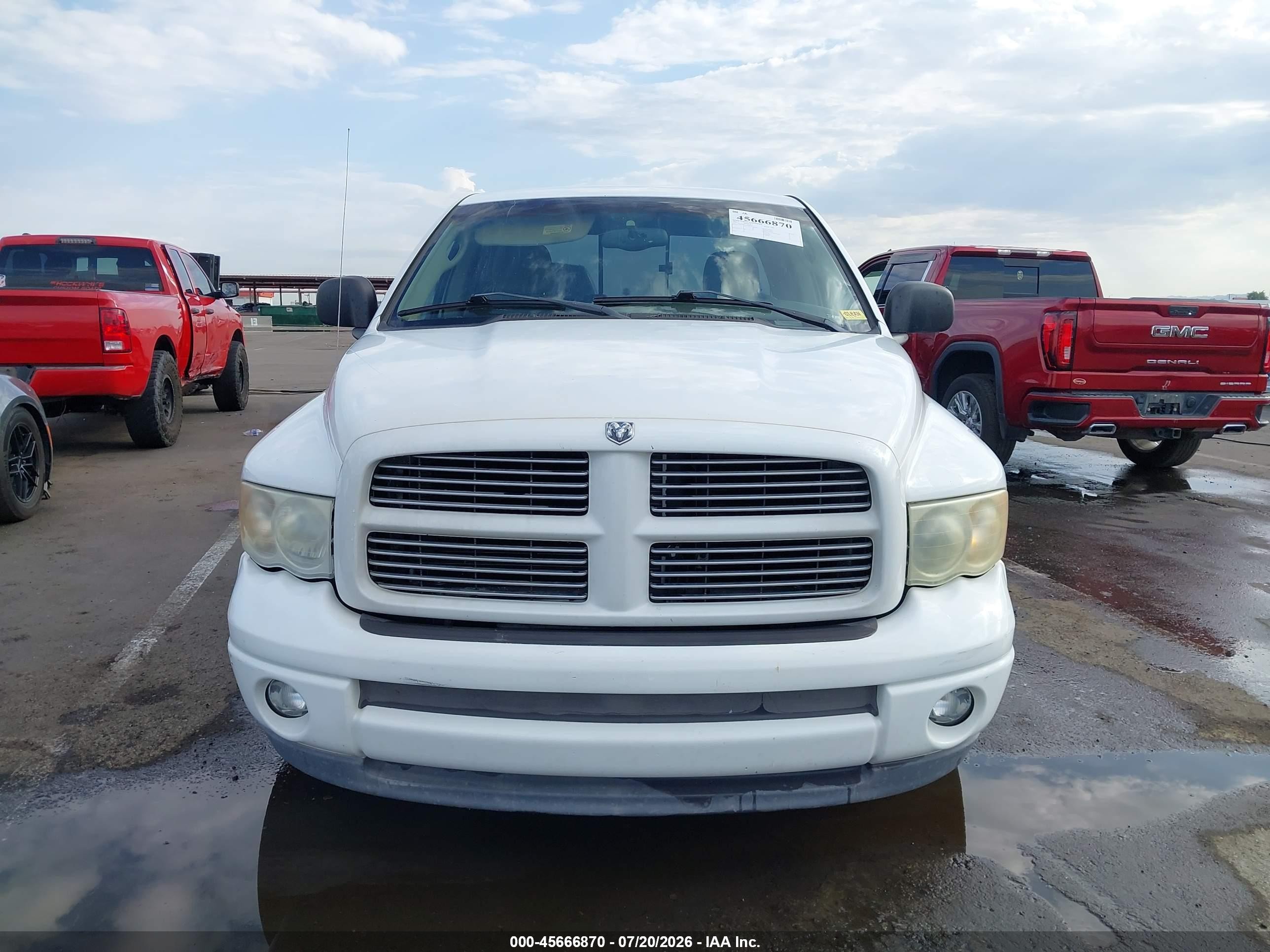 2002 Dodge Ram 1500 St White vin: 3D7HA18ZX2G149626
