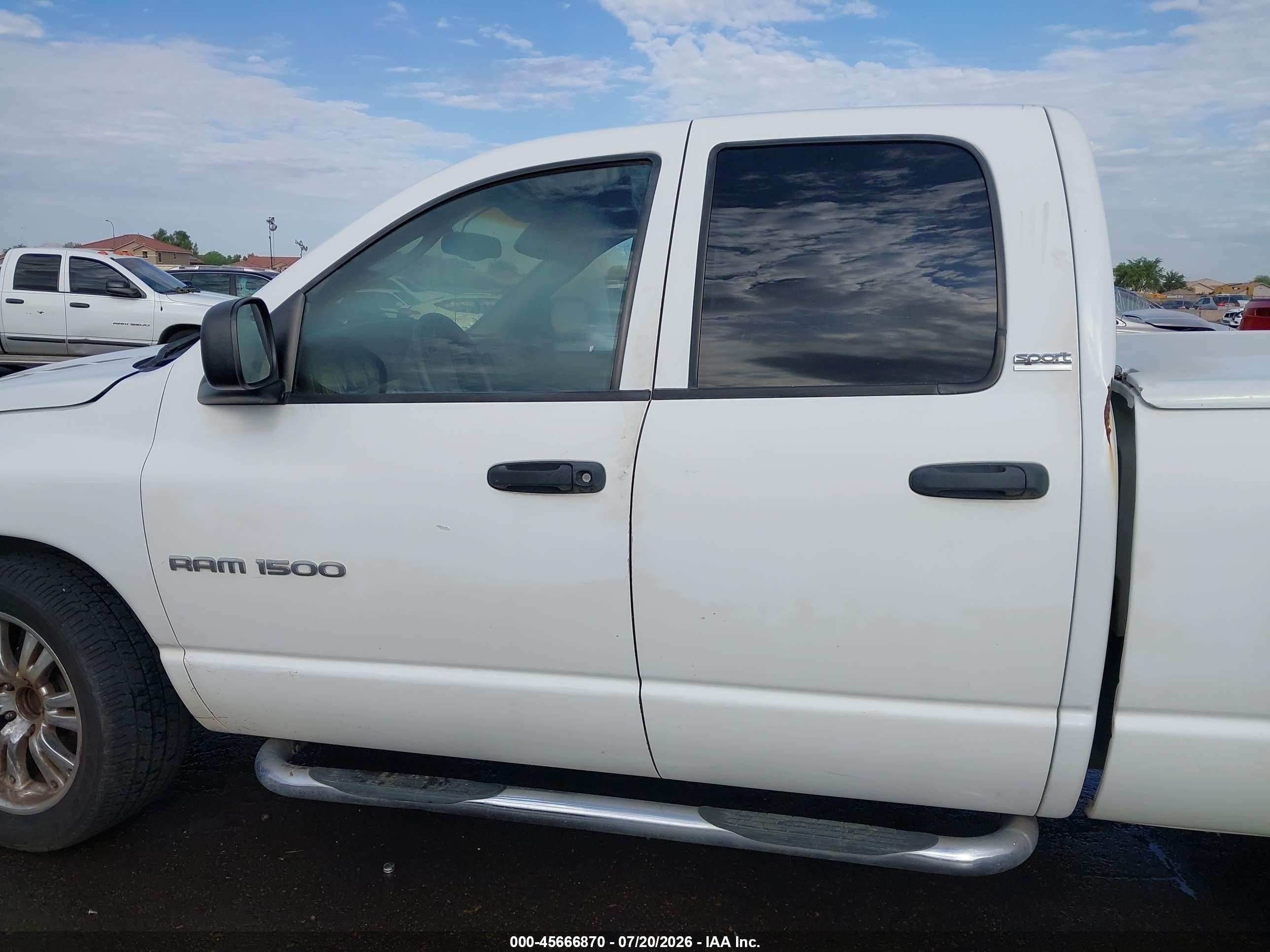 2002 Dodge Ram 1500 St White vin: 3D7HA18ZX2G149626