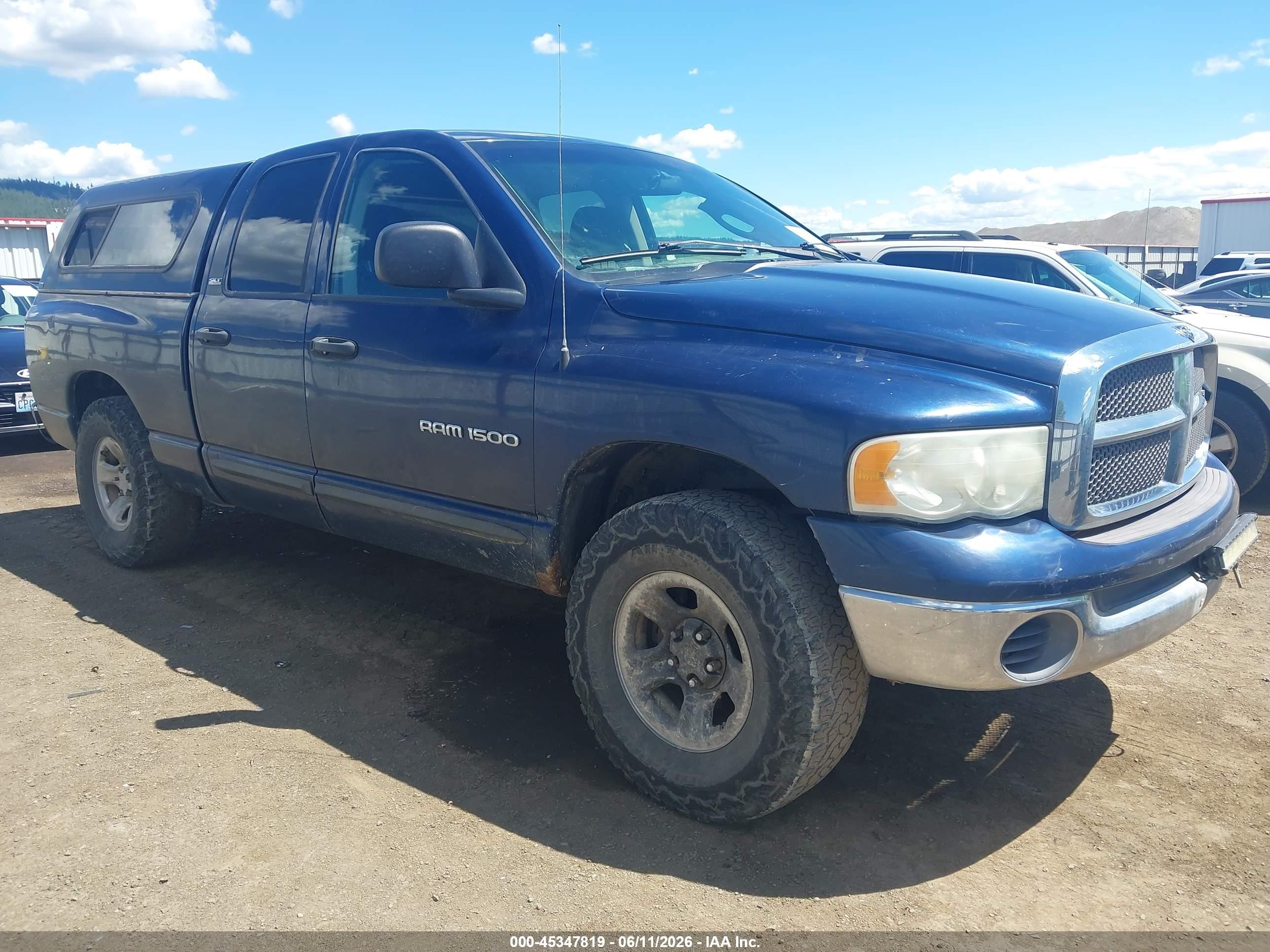 2002 Dodge Ram 1500 St Dark Blue vin: 3D7HU18N02G129700