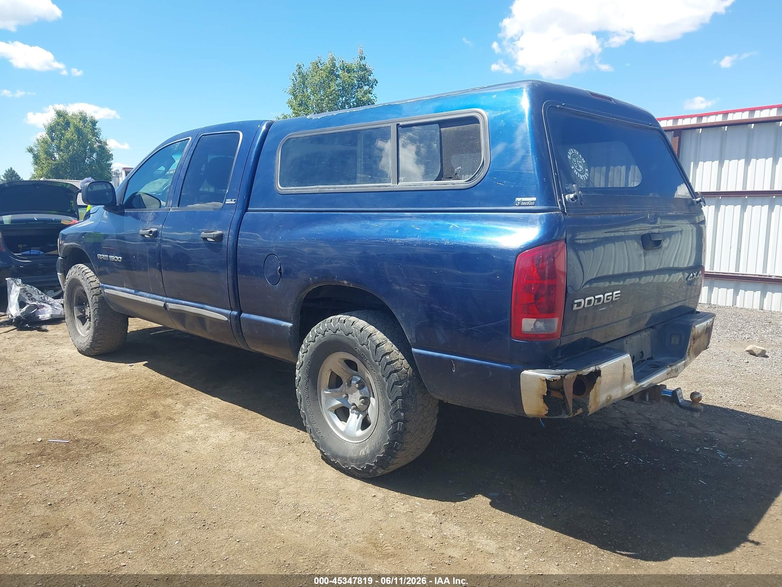 2002 Dodge Ram 1500 St Dark Blue vin: 3D7HU18N02G129700