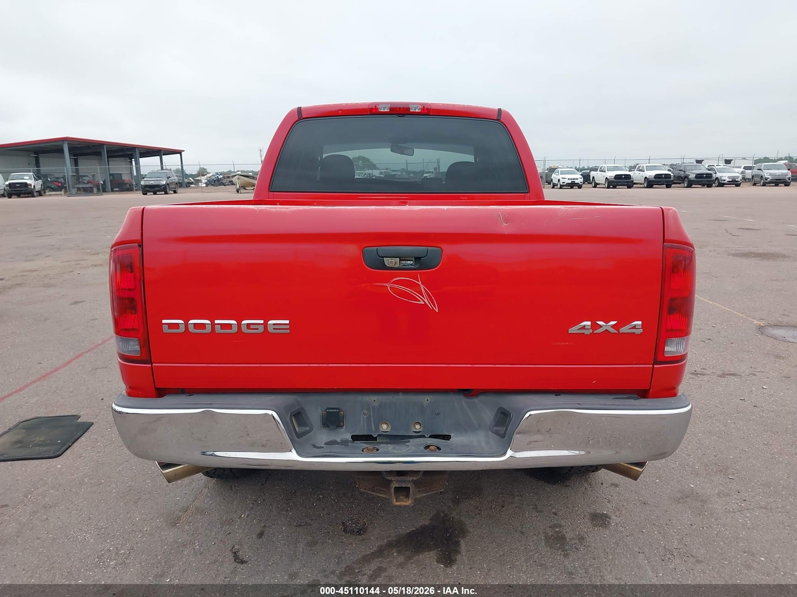 2002 Dodge Ram 1500 St Red vin: 3D7HU18N12G131343
