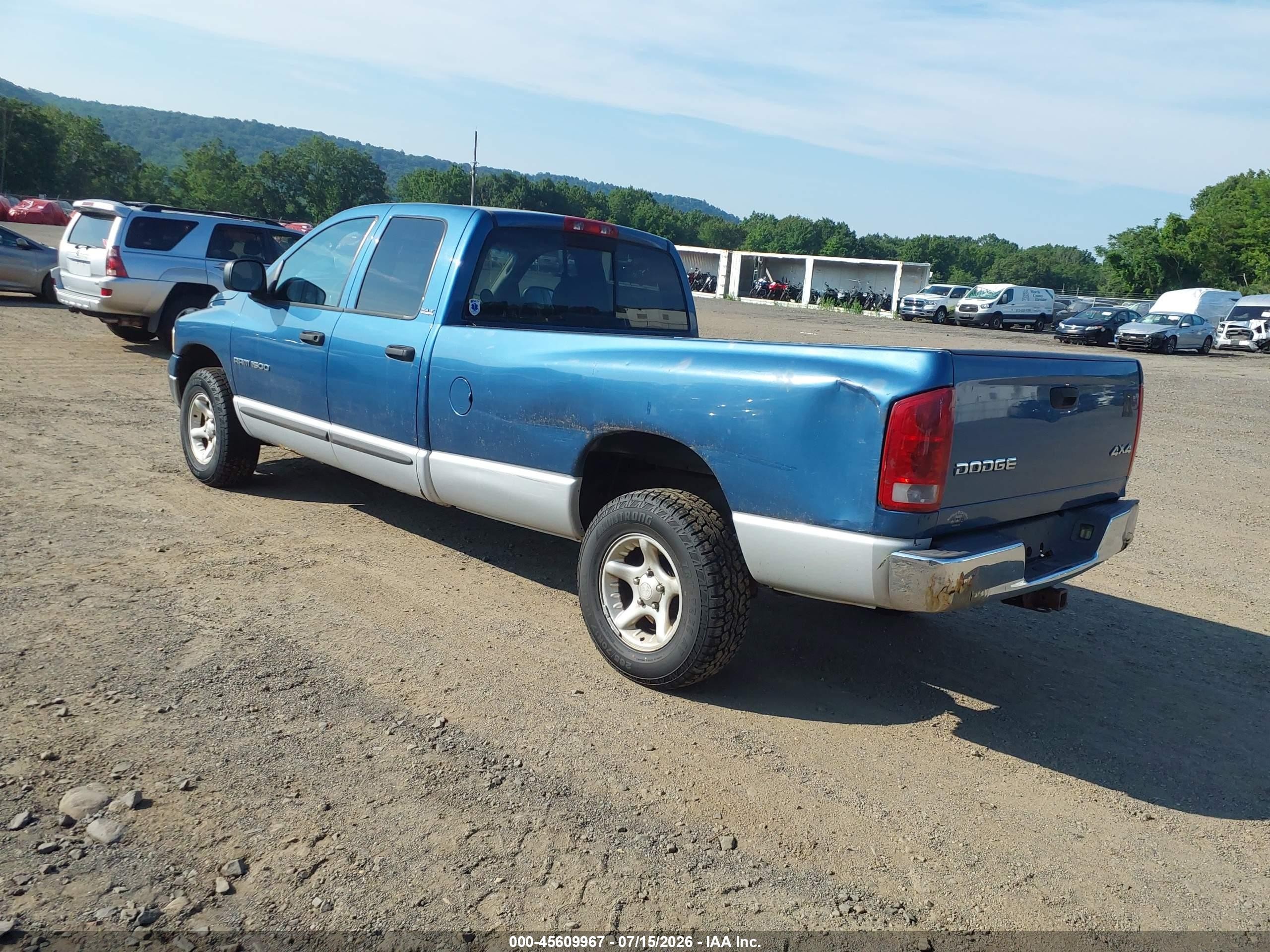 2002 Dodge Ram 1500 St Синий vin: 3D7HU18N32G158401