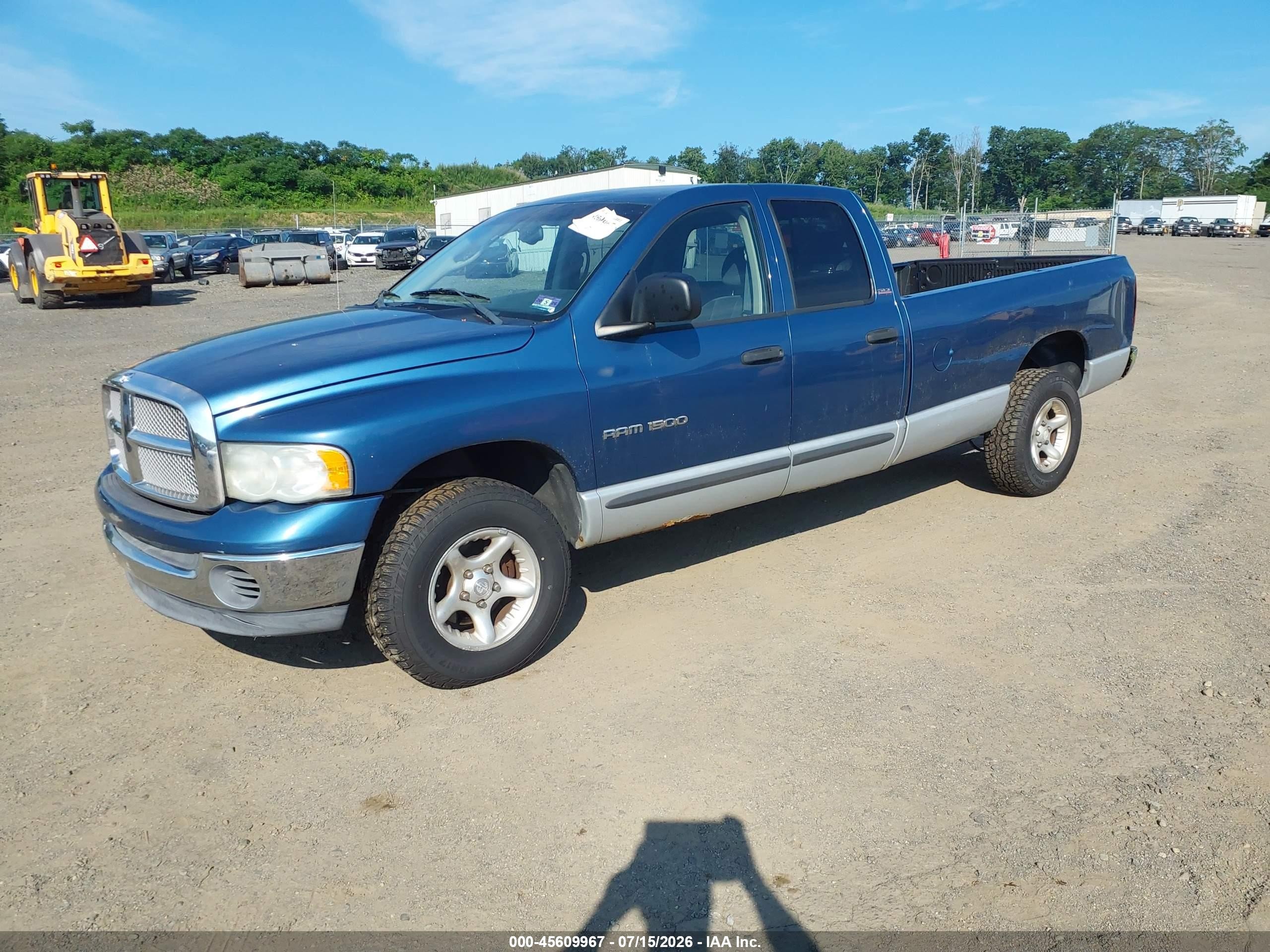 2002 Dodge Ram 1500 St Синий vin: 3D7HU18N32G158401