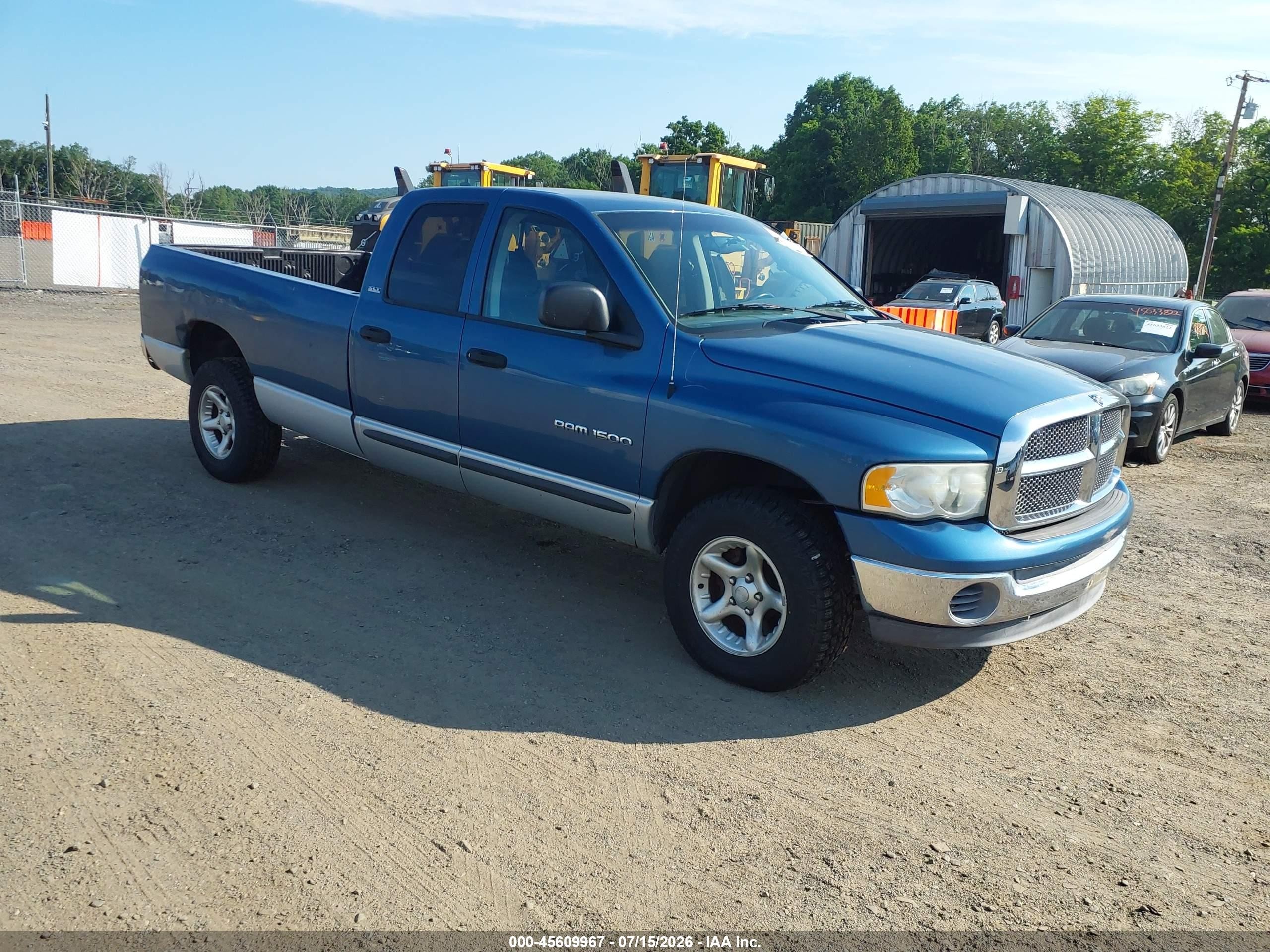 2002 Dodge Ram 1500 St Синий vin: 3D7HU18N32G158401