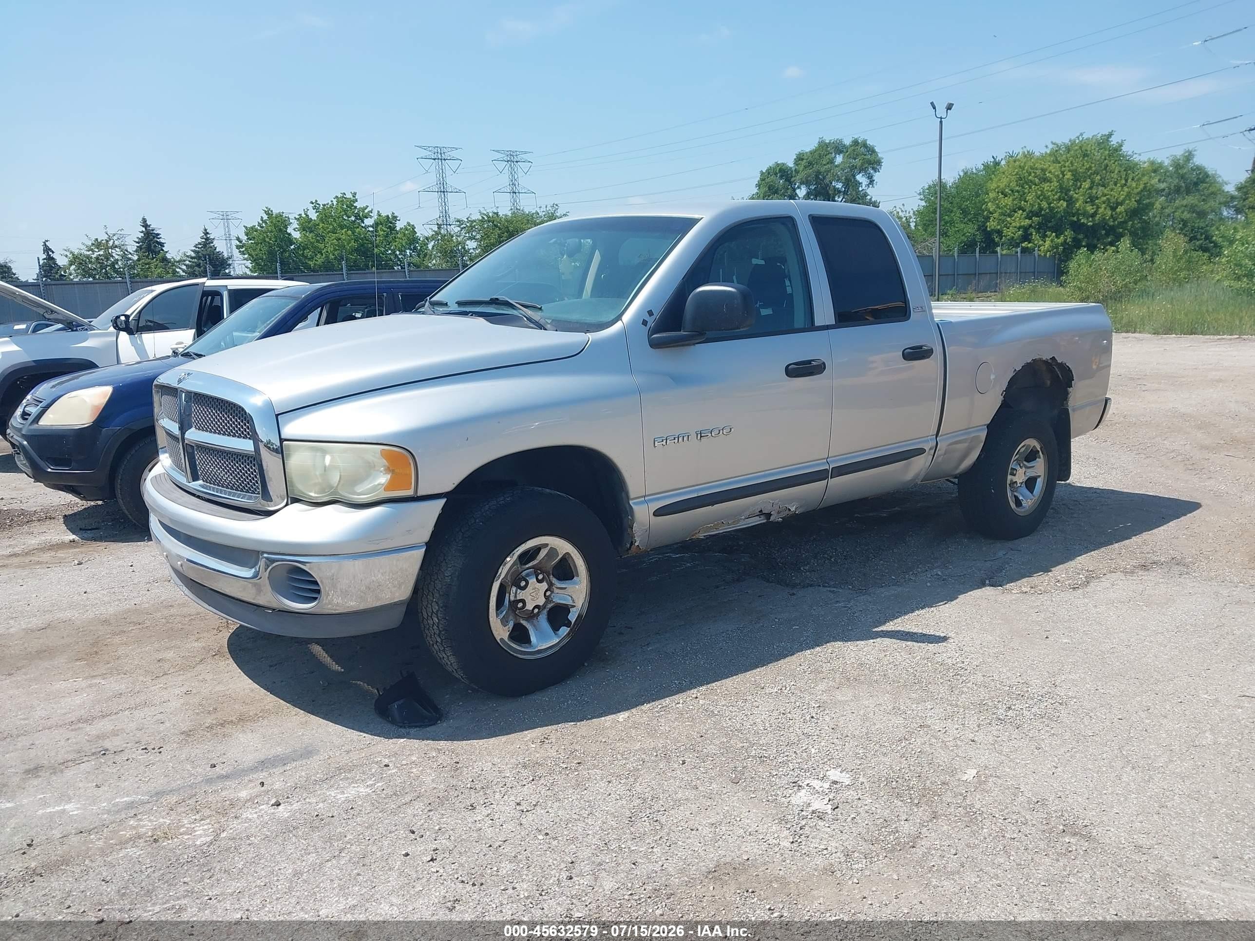 2002 Dodge Ram 1500 St Gray vin: 3D7HU18N42G181685