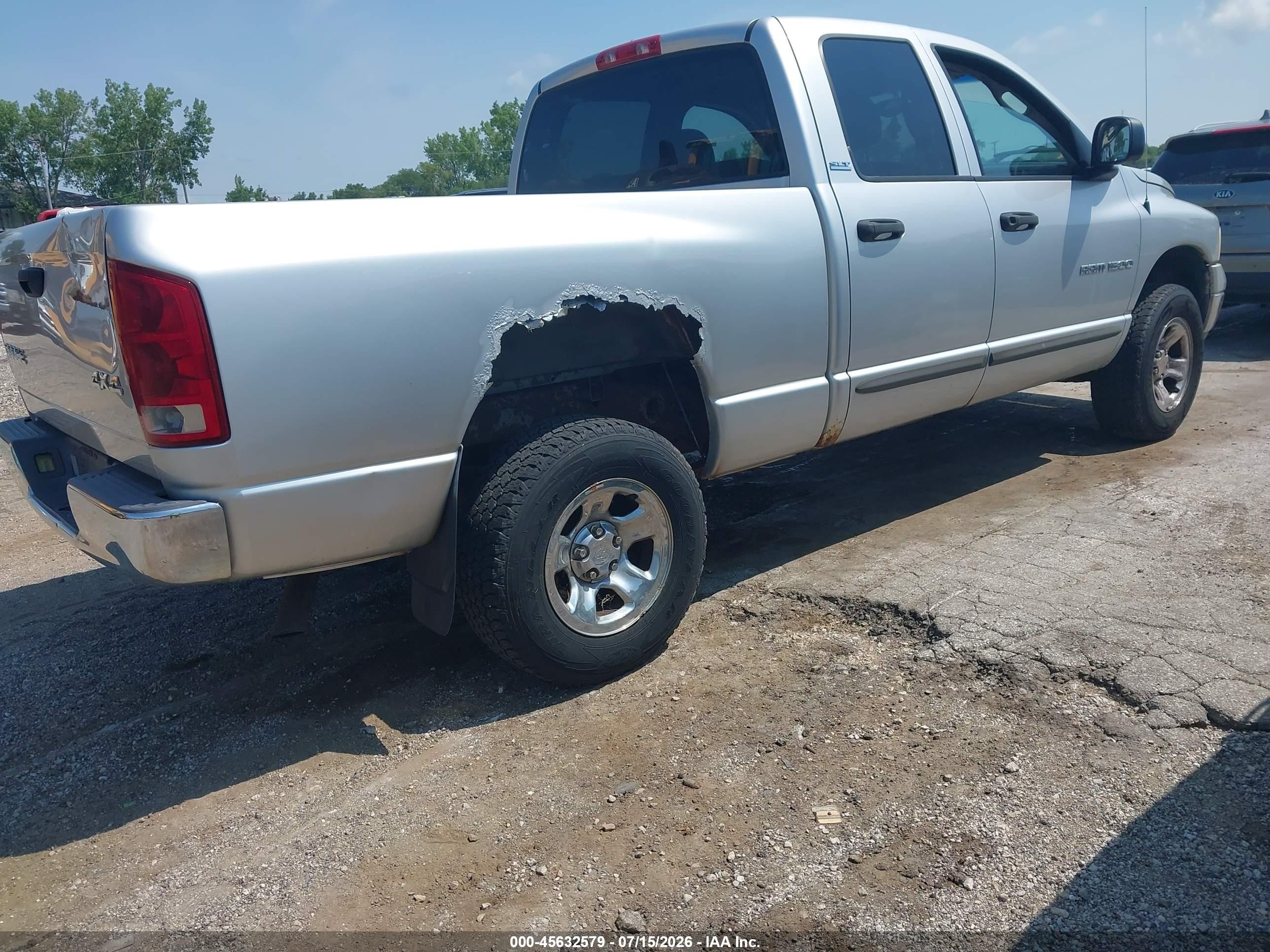 2002 Dodge Ram 1500 St Gray vin: 3D7HU18N42G181685