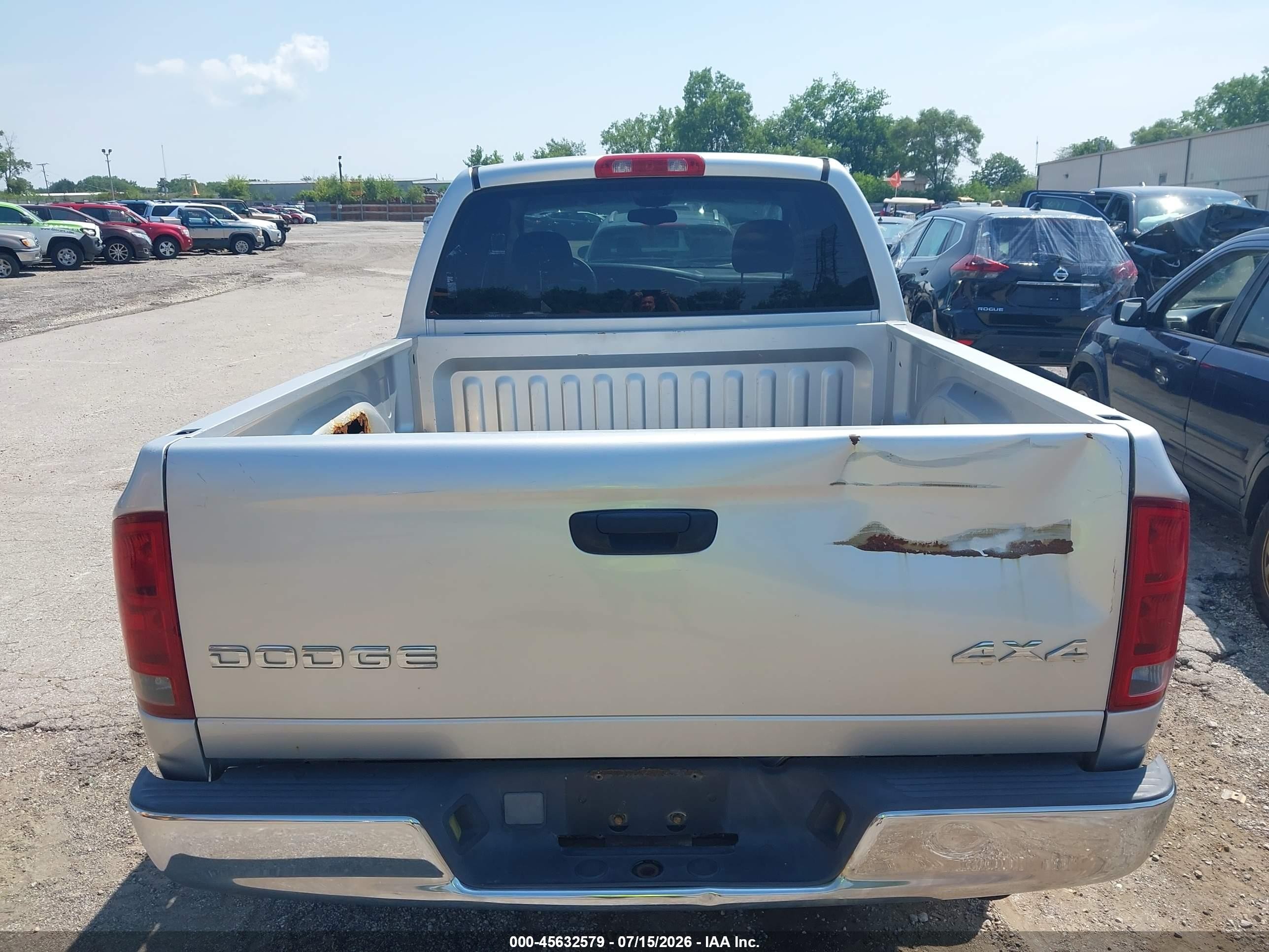 2002 Dodge Ram 1500 St Gray vin: 3D7HU18N42G181685
