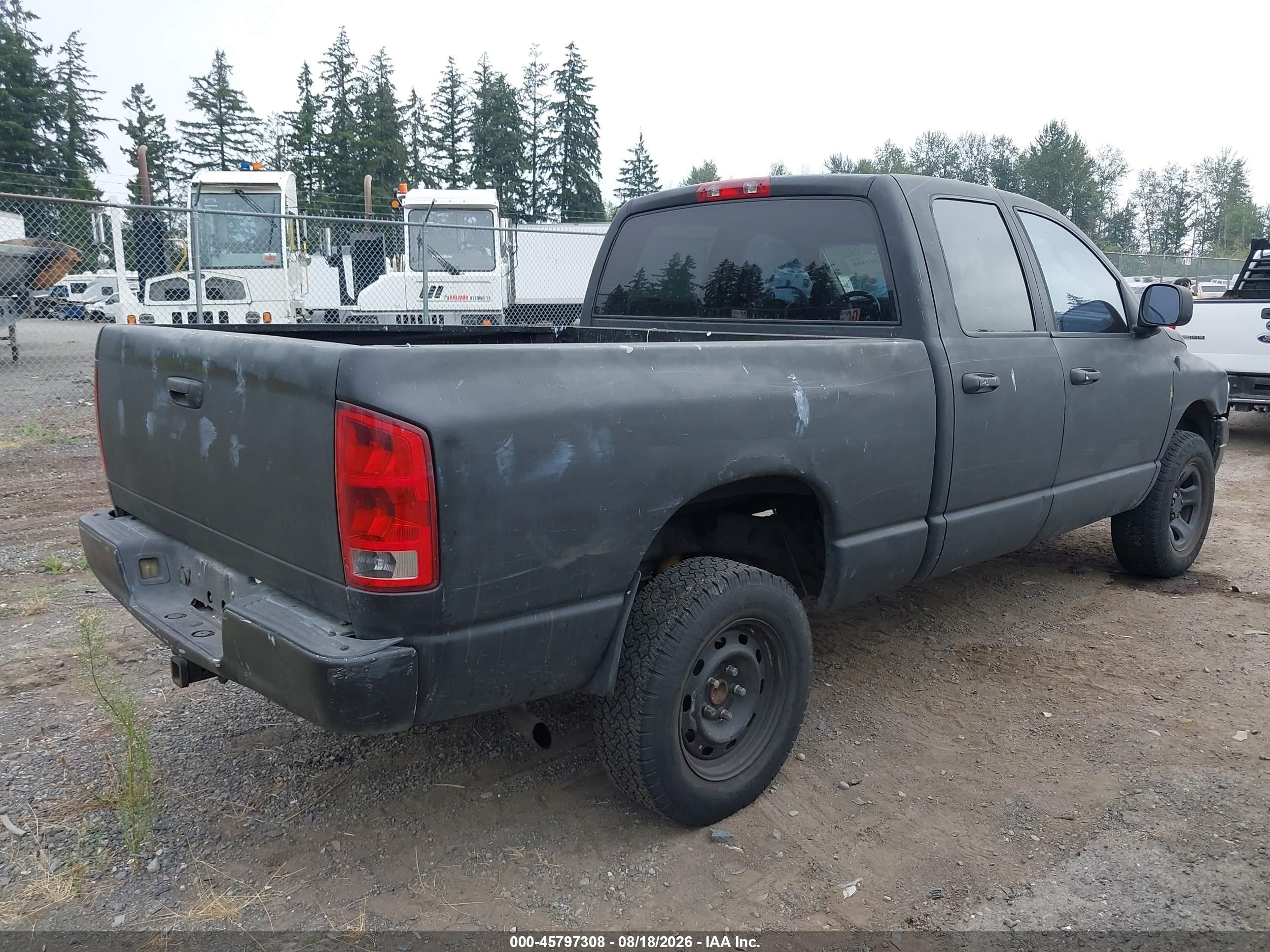 2002 Dodge Ram 1500 St Black vin: 3D7HU18N42G192850
