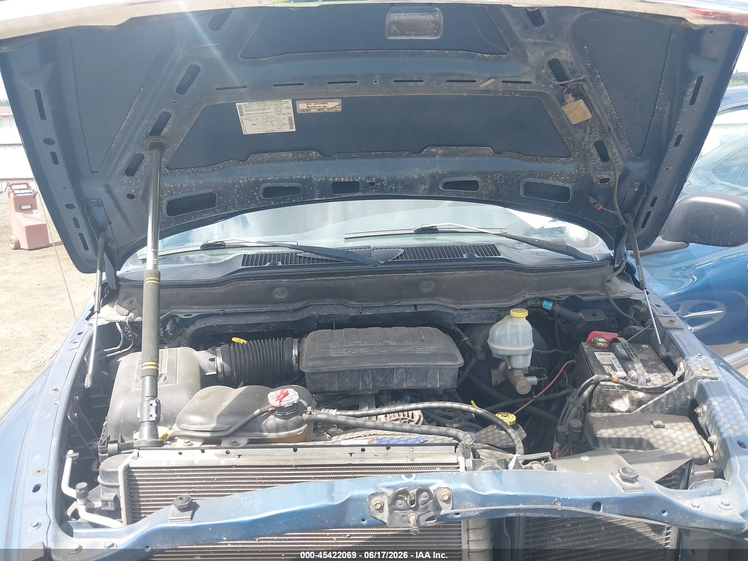 2002 Dodge Ram 1500 St Blue vin: 3D7HU18N52G186636